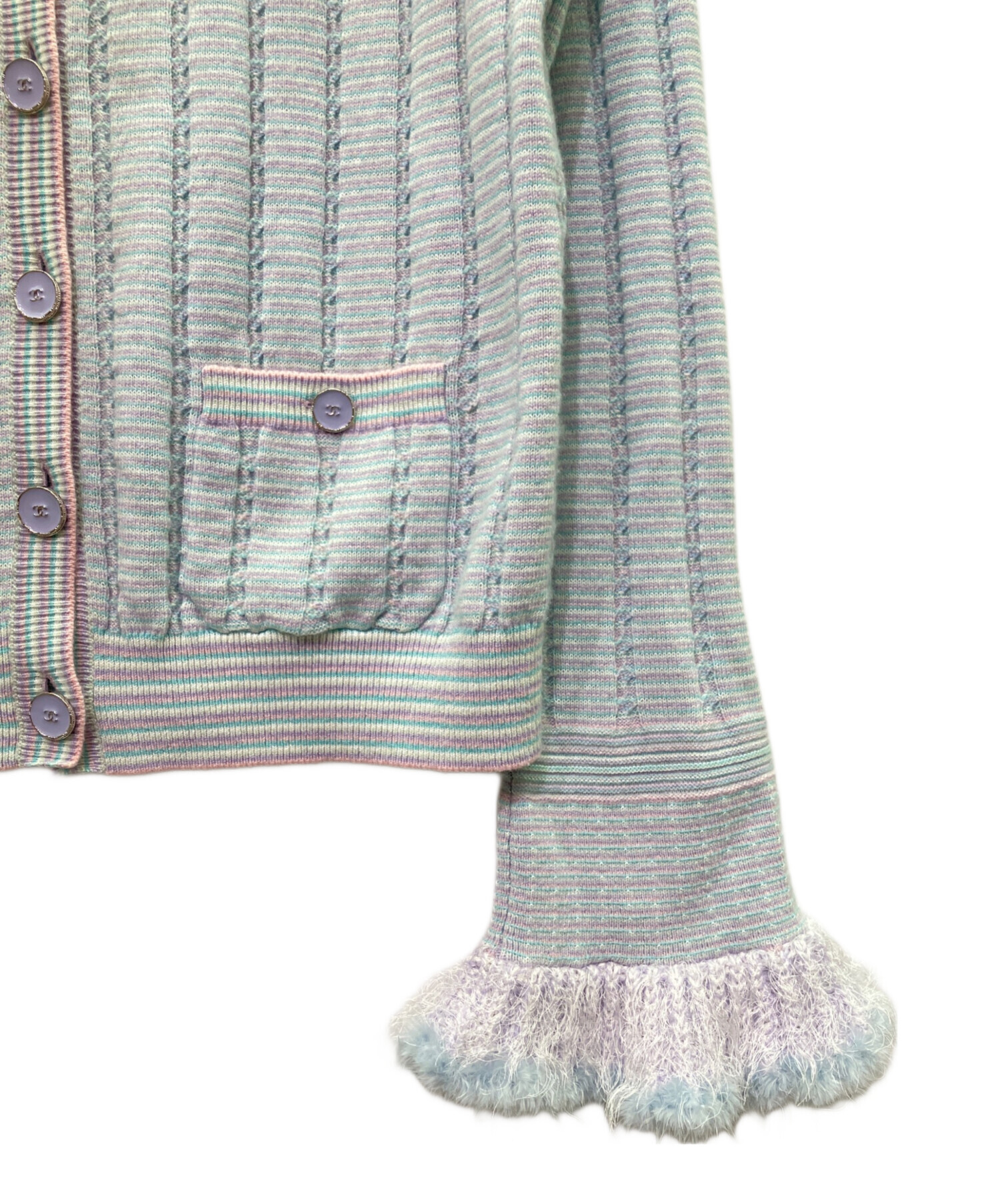 中古・古着通販】CHANEL (シャネル) ココマークボタン カーディガン