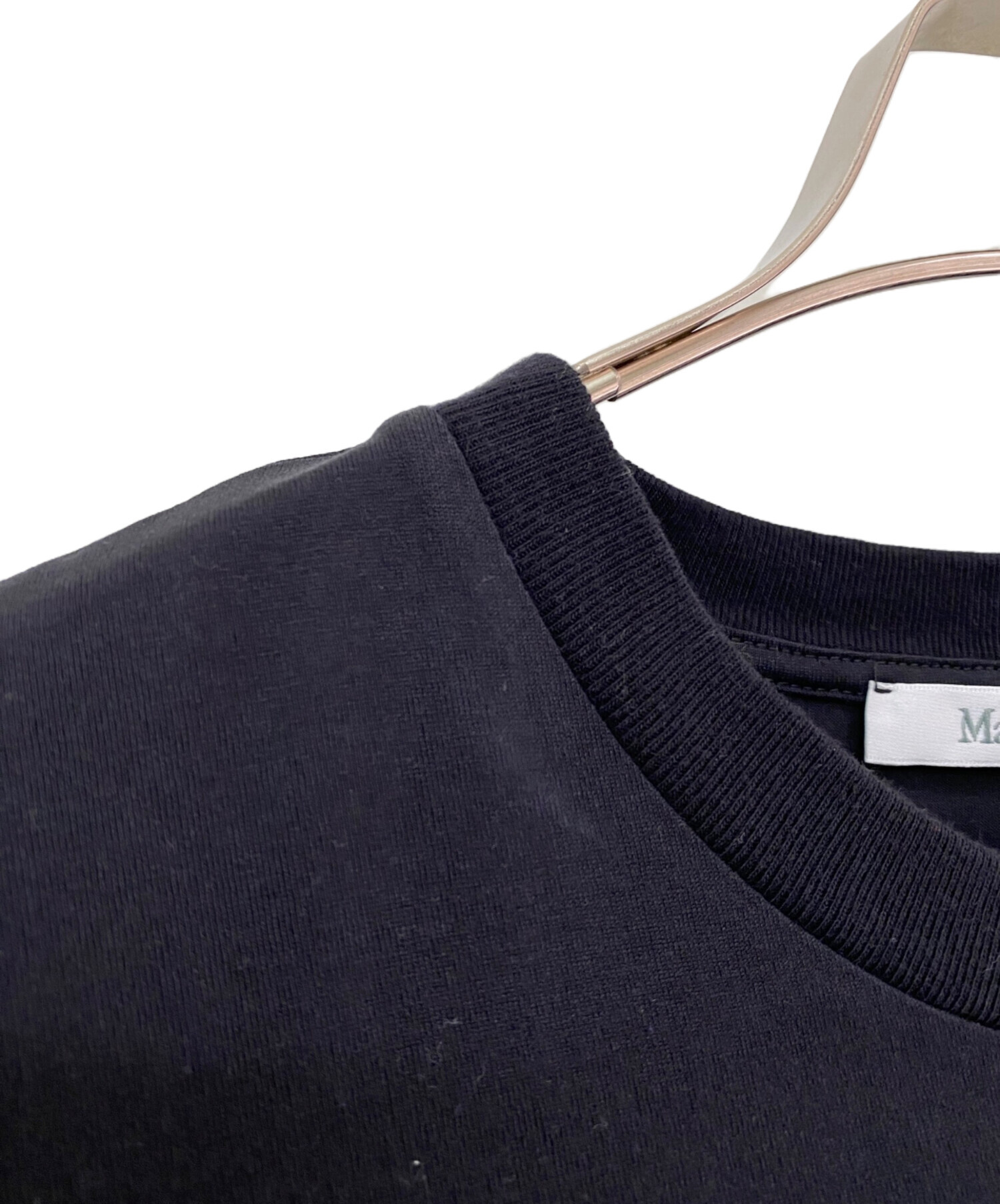 マックスマーラ 19460323 6 50 ﾌﾞﾗｯｸ MM DOG Tｼｬﾂ S 中古・古着通販】MaxMara (マックスマーラ) MMドッグ 半袖Tシャツ