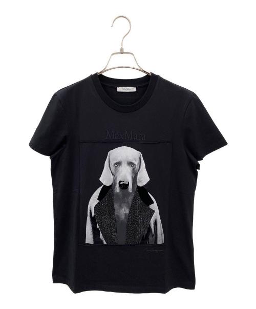 マックスマーラ 19460323 6 50 ﾌﾞﾗｯｸ MM DOG Tｼｬﾂ S 中古・古着通販】MaxMara (マックスマーラ) MMドッグ 半袖Tシャツ
