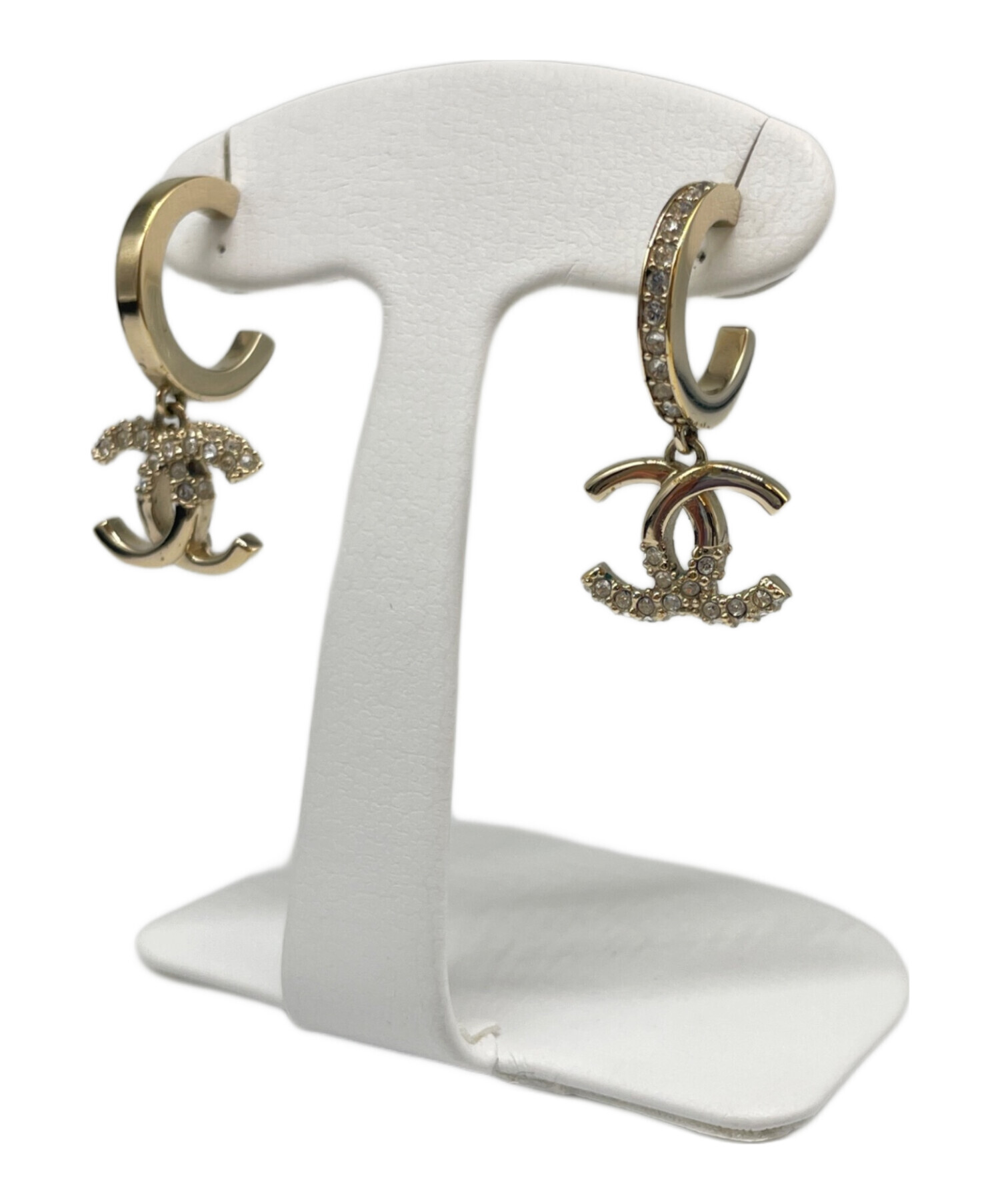 中古・古着通販】CHANEL (シャネル) ココマーク フープピアス ゴールド