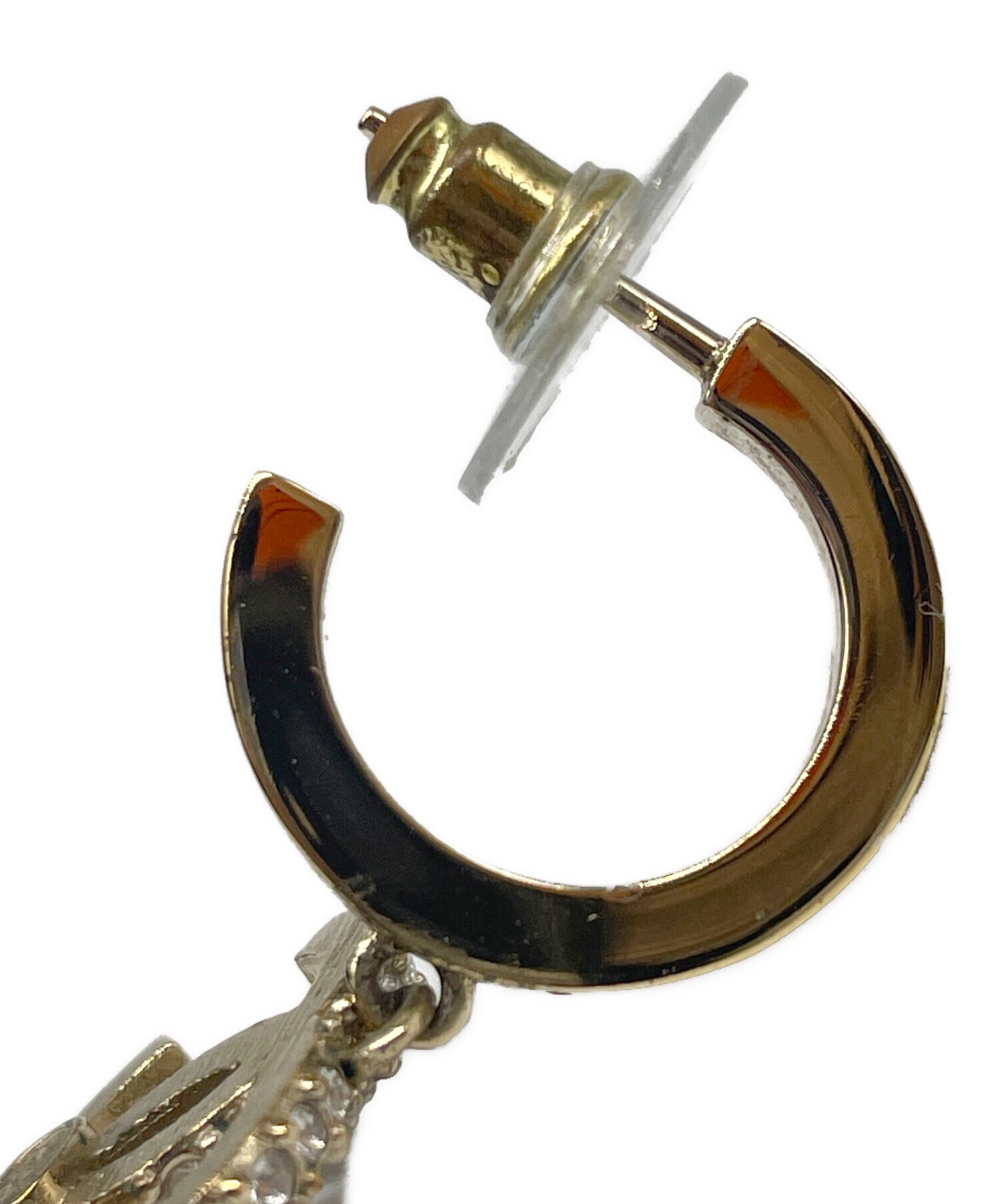 中古・古着通販】CHANEL (シャネル) ココマーク フープピアス ゴールド