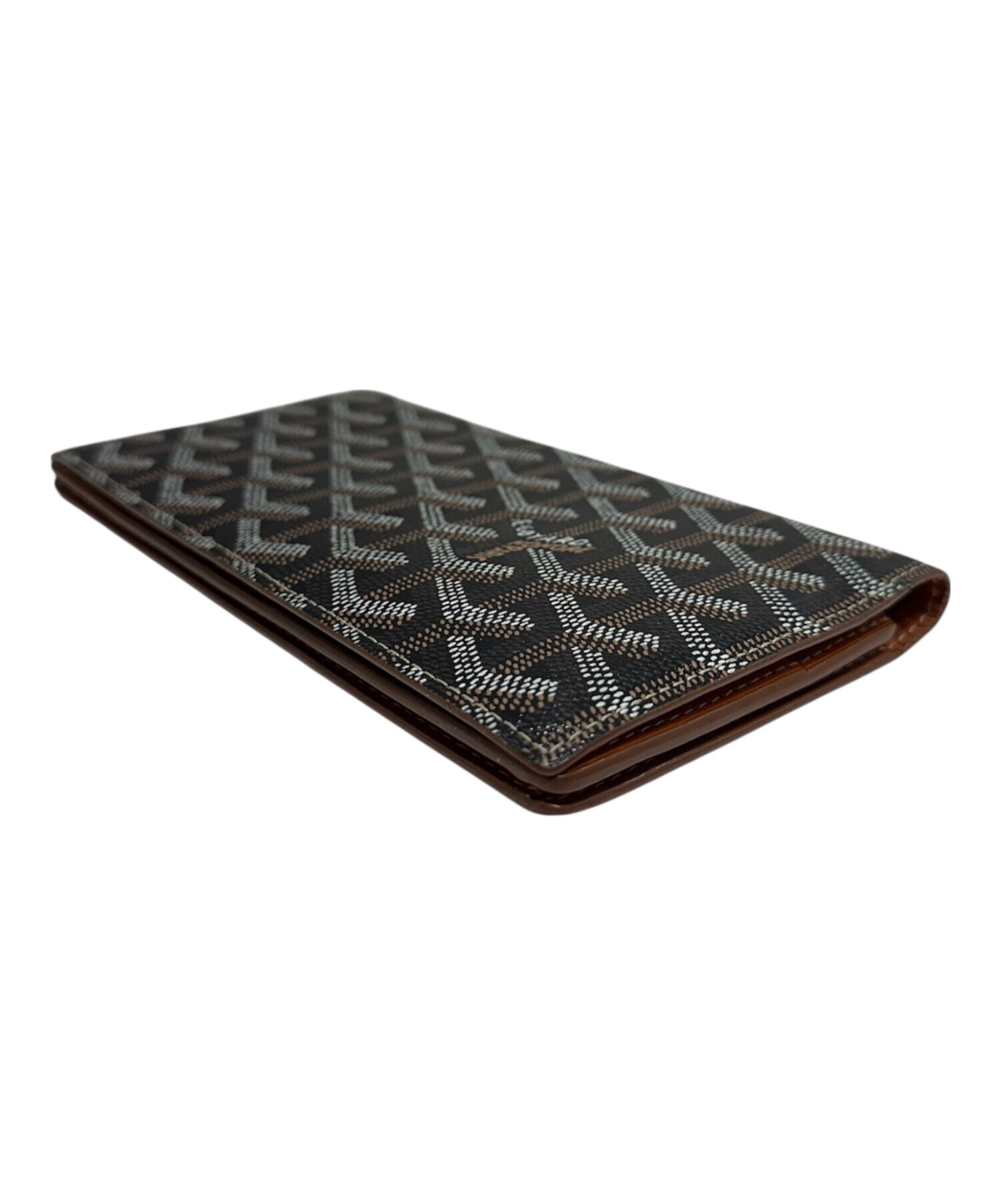 中古・古着通販】GOYARD (ゴヤール) 長財布 ブラウン×ブラック