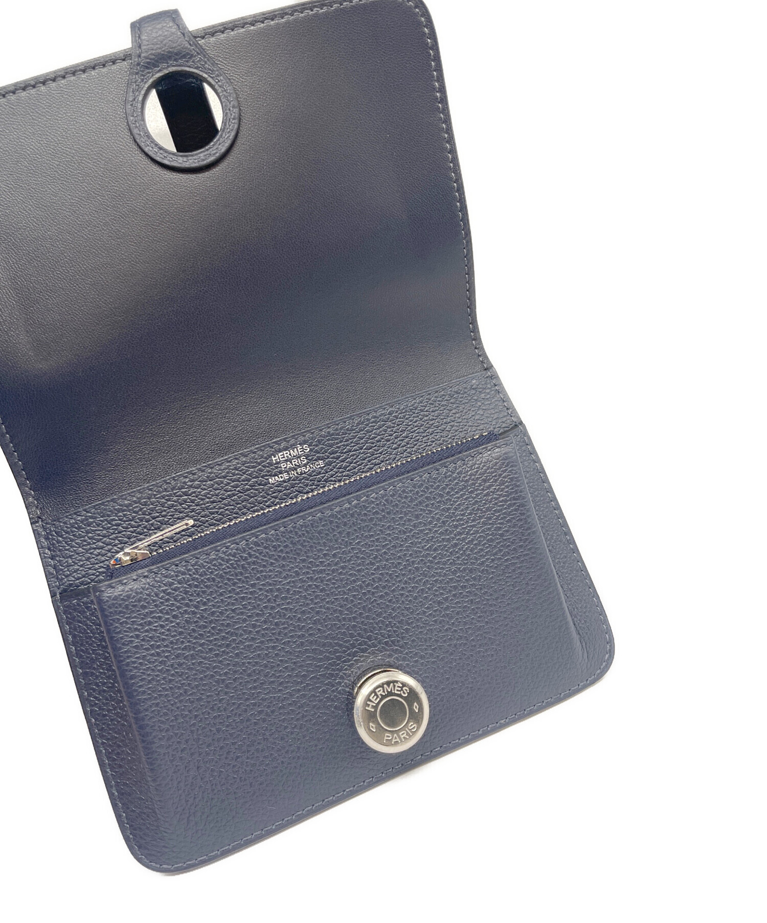 中古・古着通販】HERMES (エルメス) ドゴン コンパクト ネイビー