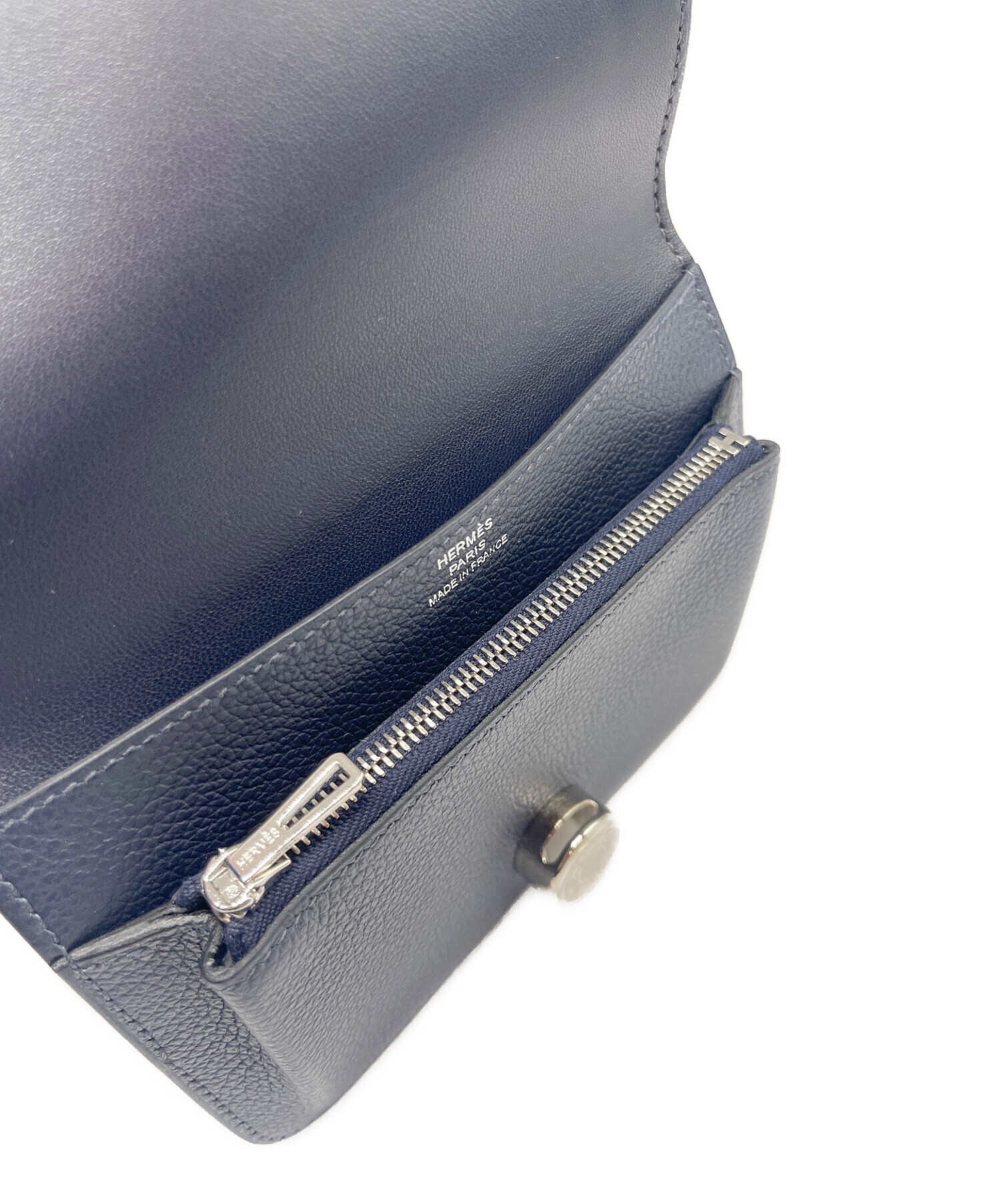 中古・古着通販】HERMES (エルメス) ドゴン コンパクト ネイビー