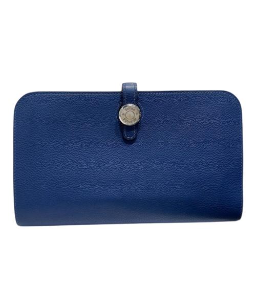 中古・古着通販】HERMES (エルメス) 長財布 ブルー｜ブランド・古着