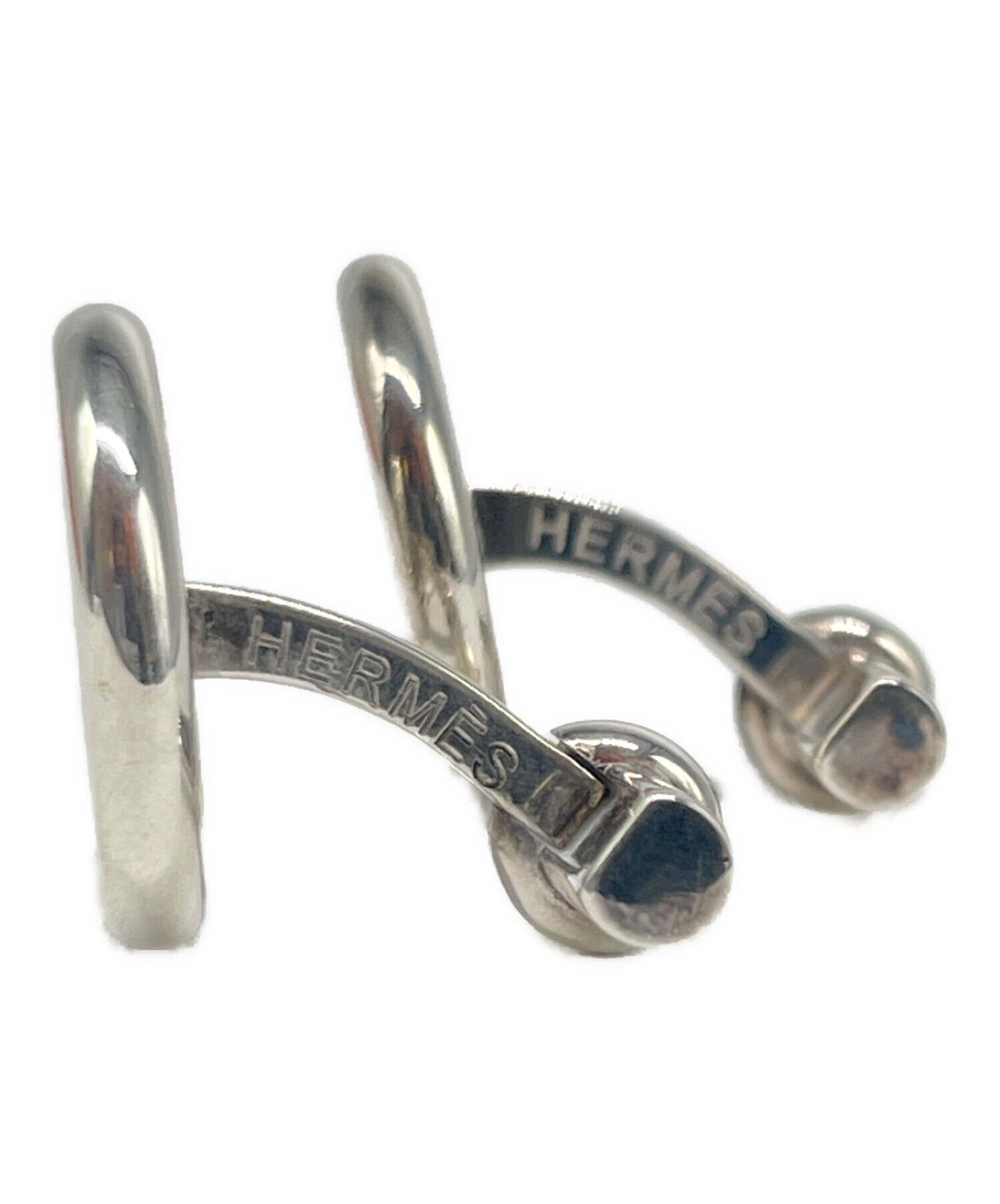 エルメス シルバー カフス  HERMES 中古・古着通販】HERMES (エルメス) セリエボタン ラウンドシェイプ