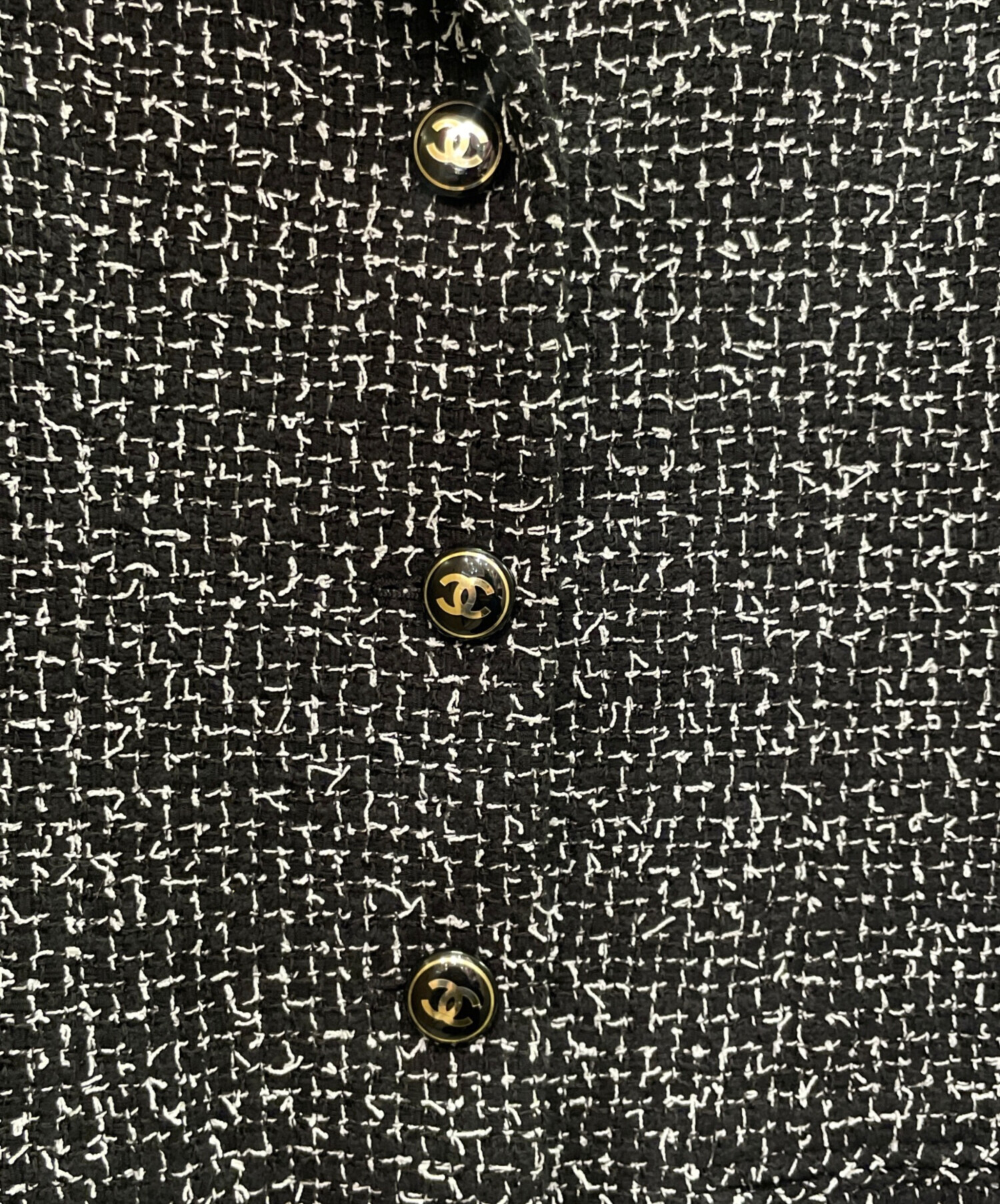 中古・古着通販】CHANEL (シャネル) ココマーク ボタン ツイード