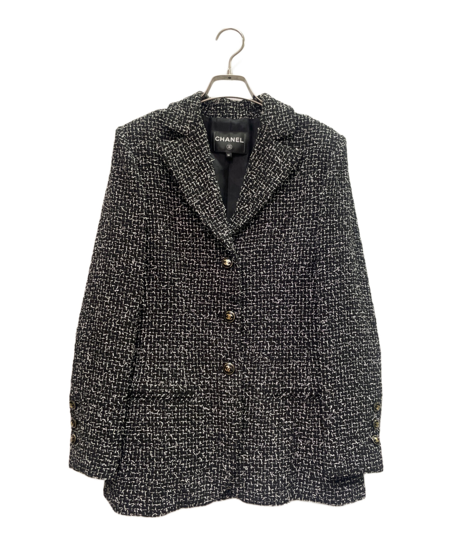 中古・古着通販】CHANEL (シャネル) ココマーク ボタン ツイード