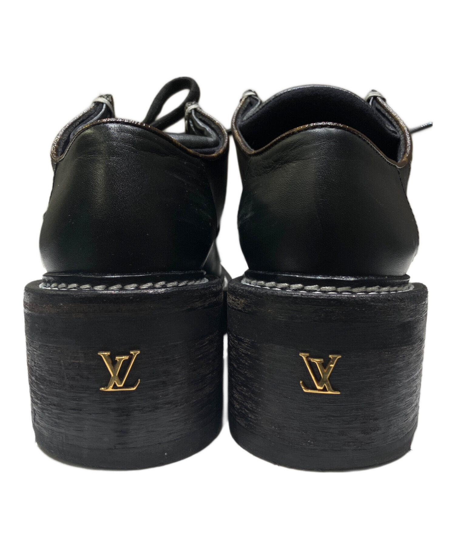 【極美品】ルイヴィトン LVボブール ライン チロリアン シューズ 靴 35 極美品】ルイヴィトン LVボブール ライン チロリアン シューズ 靴 35