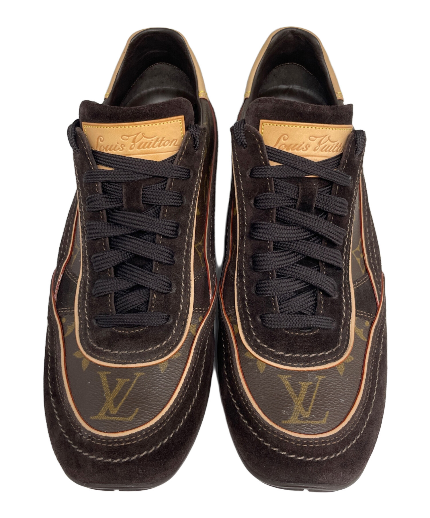 1-1511【美品】ルイヴィトン スタッズ スウェード スニーカー 中古・古着通販】LOUIS VUITTON (ルイ ヴィトン) ローカットスウェード