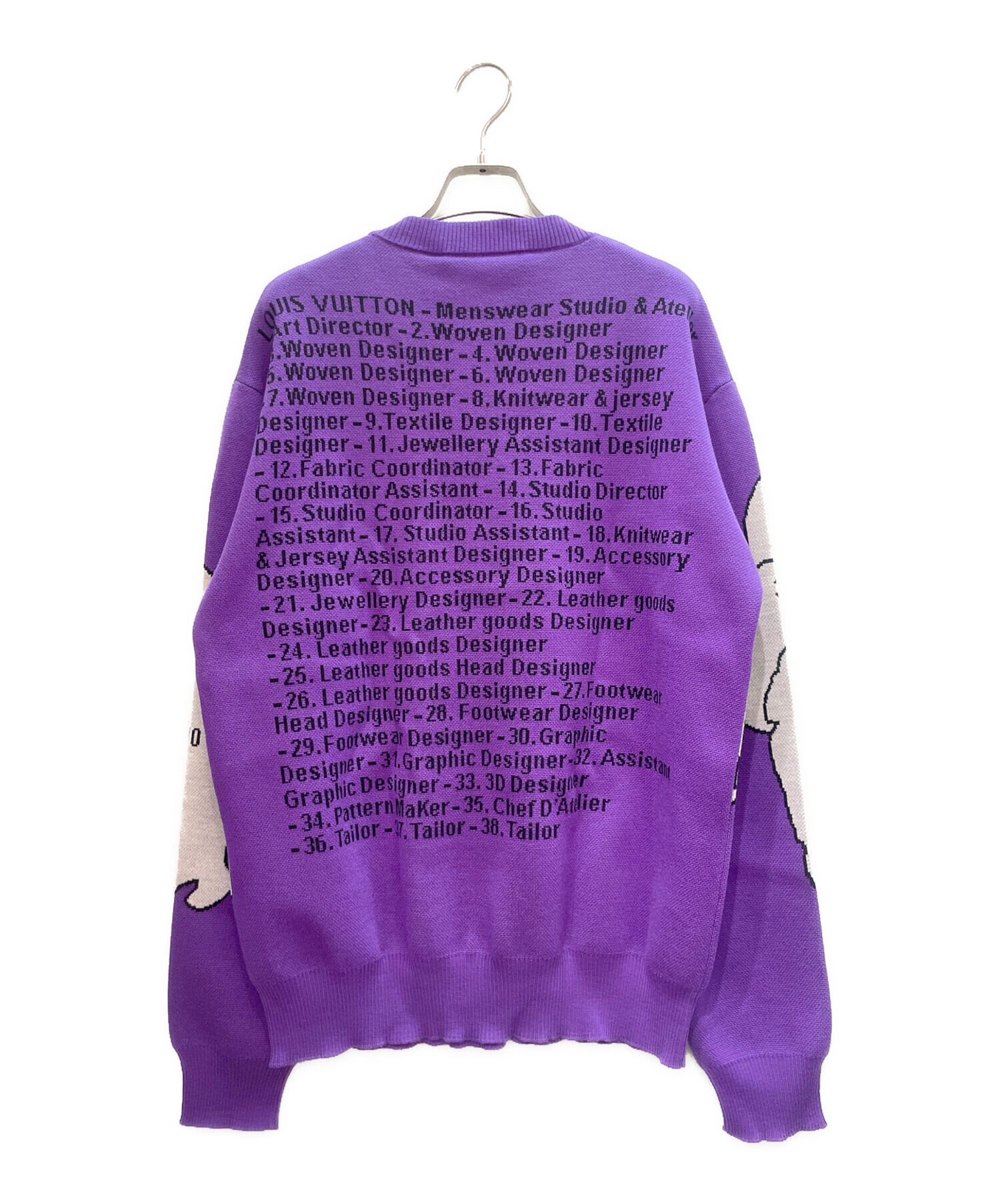 美品 LOUIS VUITTON ルイヴィトン ルレックスジャカードクルーネック LOUIS VUITTON ルイ・ヴィトン ルレックスジャカードクルーネック