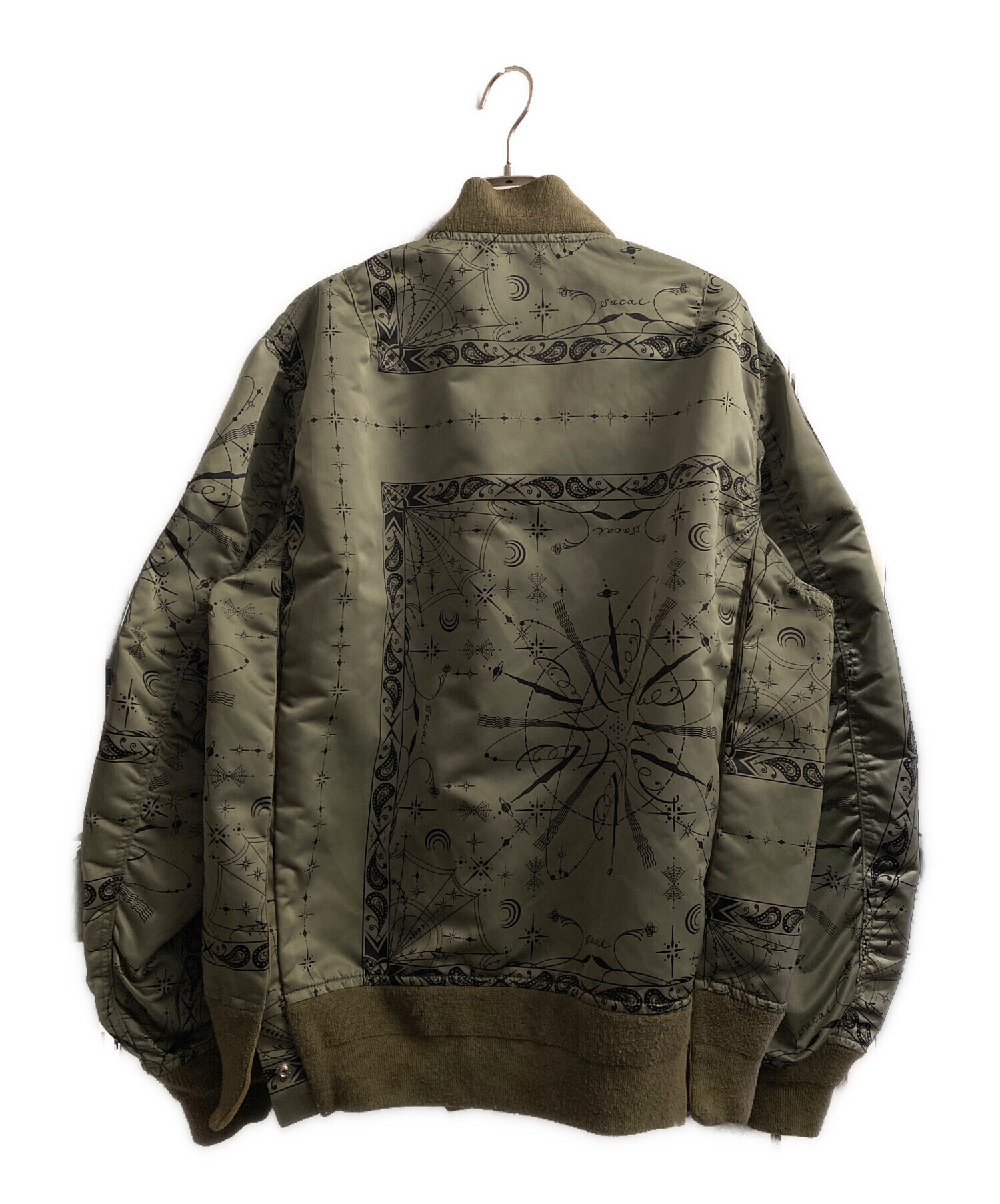 sacai Dr.woo ブルゾン　MA-1 サカイ　ジャケット 中古・古着通販】sacai (サカイ) Dr.Woo 20AW MA-1ジャケット カーキ