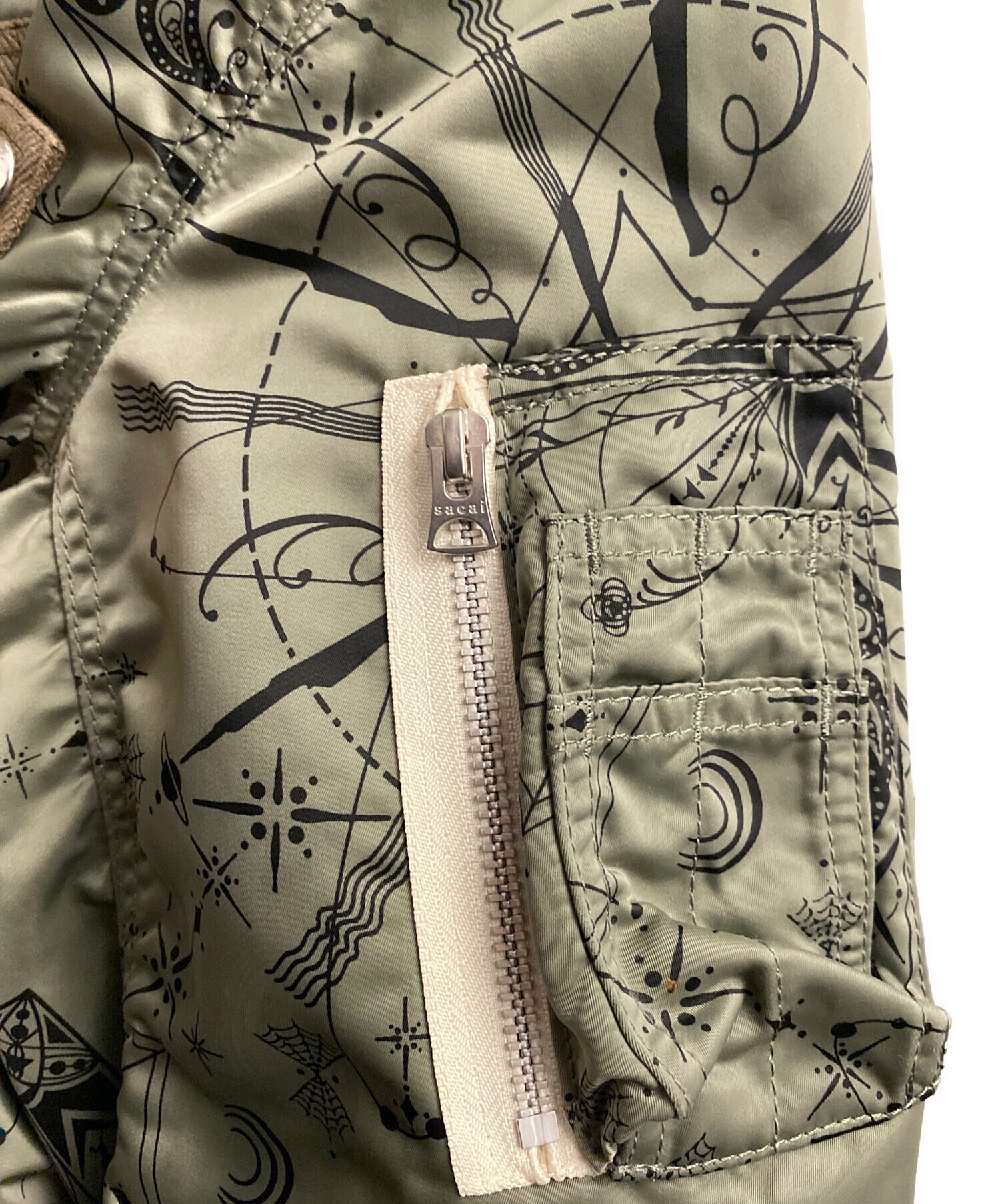 中古・古着通販】sacai (サカイ) Dr.Woo 20AW MA-1ジャケット カーキ