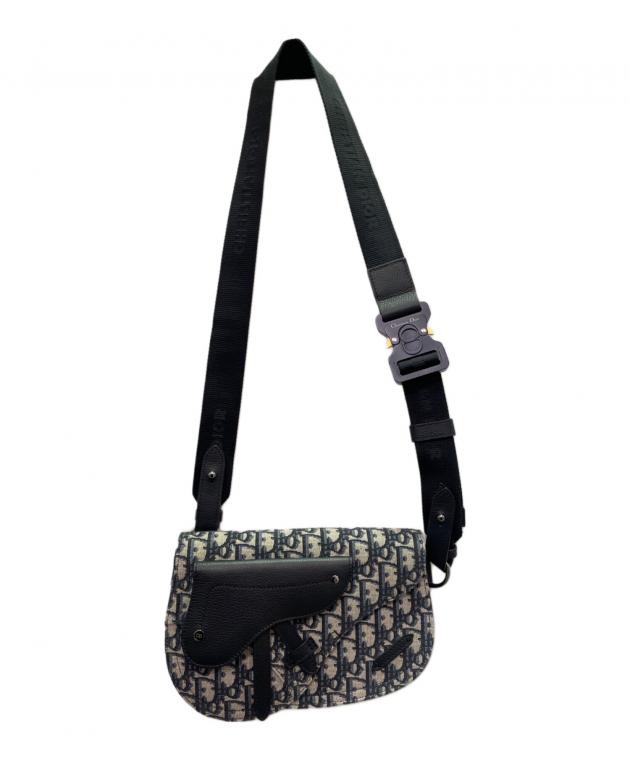 【未使用品】DIOR オブリーク ショルダーストラップ付き サドルポーチ 中古・古着通販】Dior (ディオール) オブリーク ジャカード サドル
