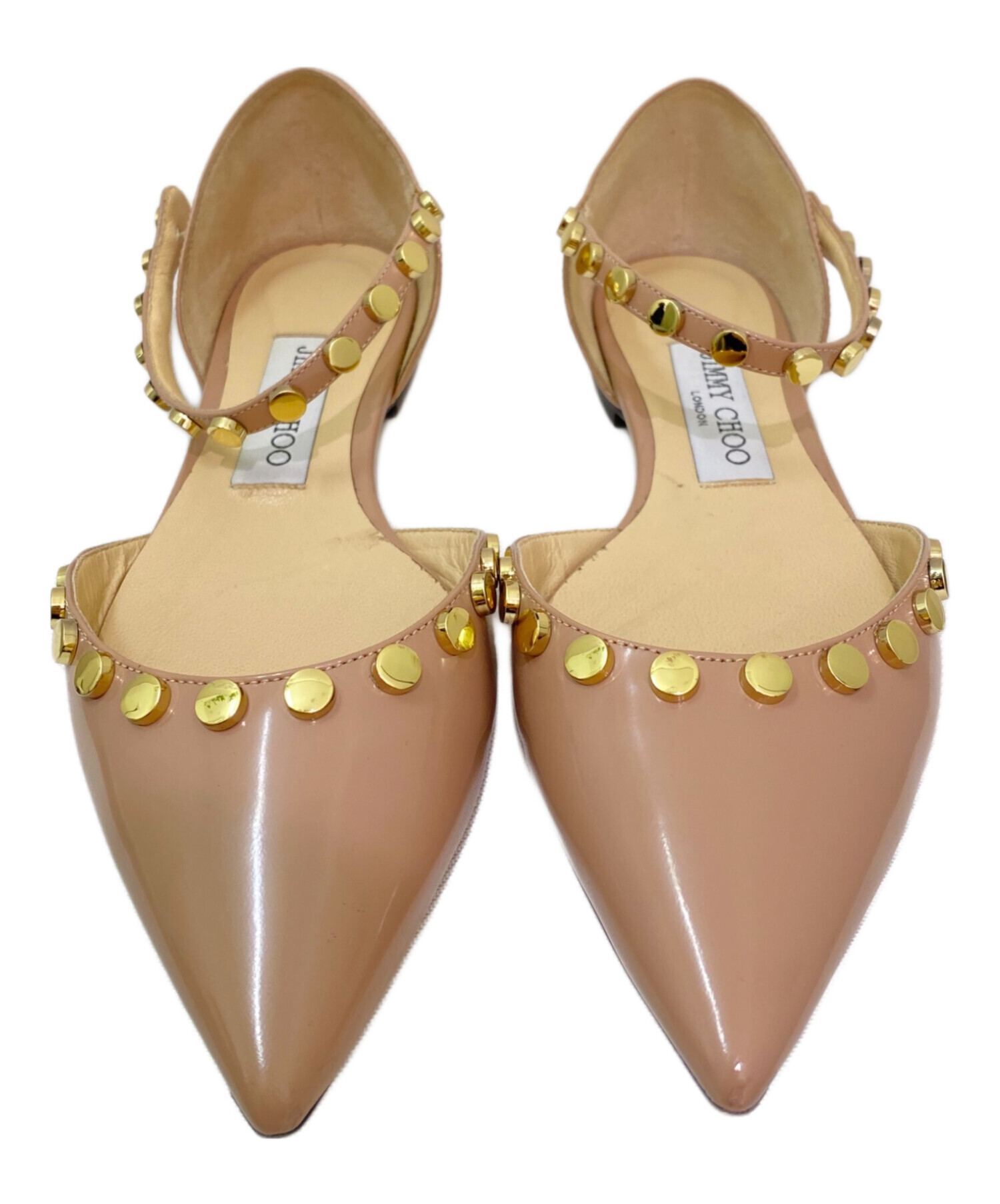 【新品】ジミーチュウ　ベージュパンプス 中古・古着通販】JIMMY CHOO (ジミーチュウ) アンクルストラップ