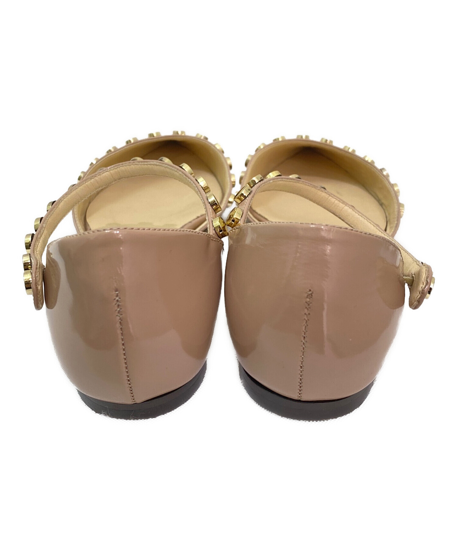 【新品】ジミーチュウ　ベージュパンプス JIMMY CHOO(ジミーチュウ) / パンプス/37/23.5cm/ベージュ/エナメル