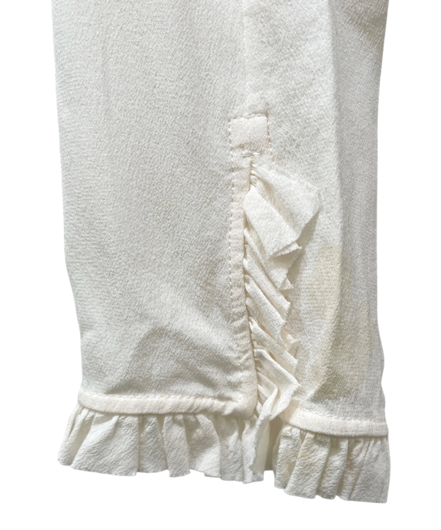 中古・古着通販】GUCCI (グッチ) パールボタンシルクシャツ アイボリー