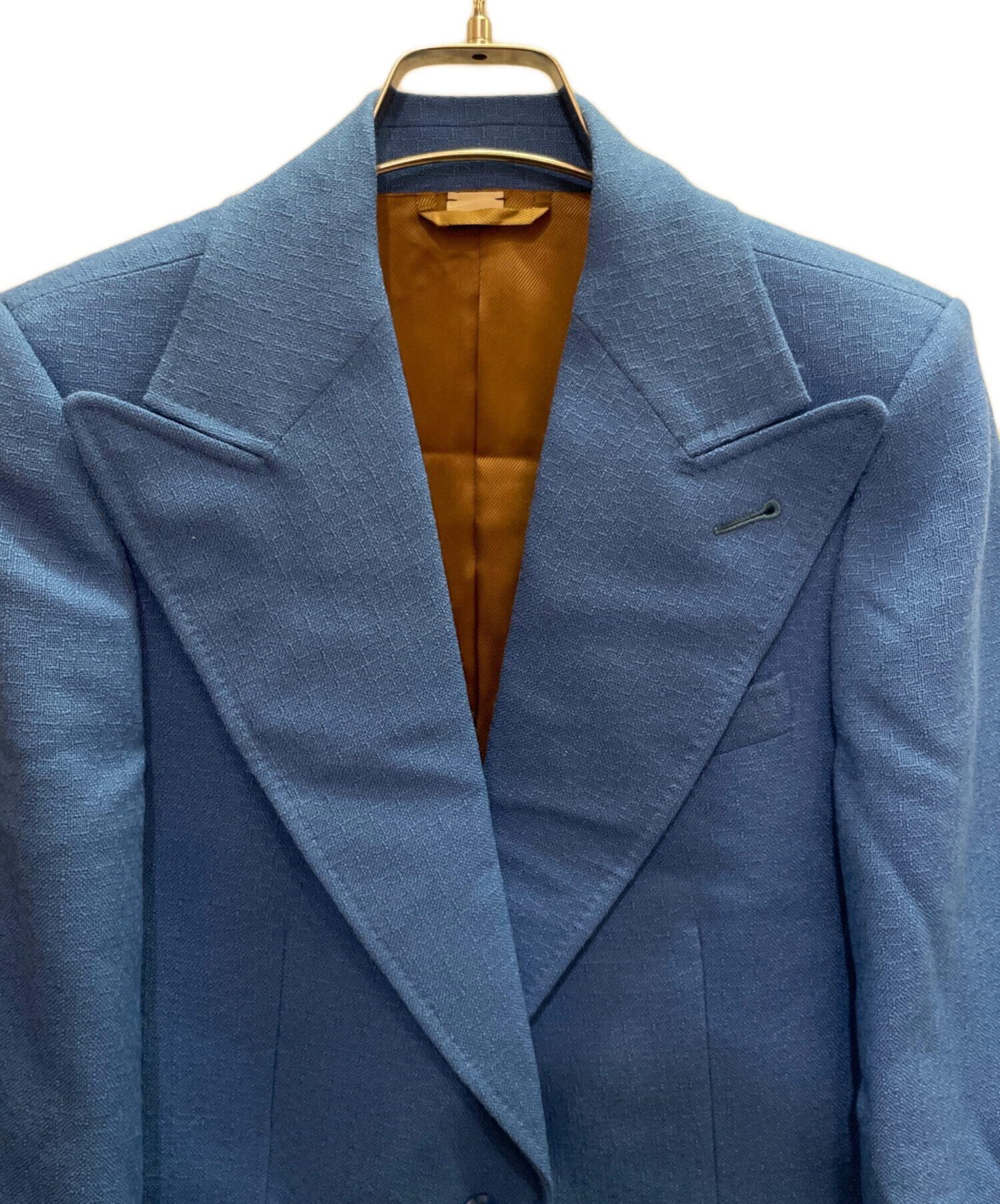 中古・古着通販】GUCCI (グッチ) テーラードジャケット ブルー サイズ