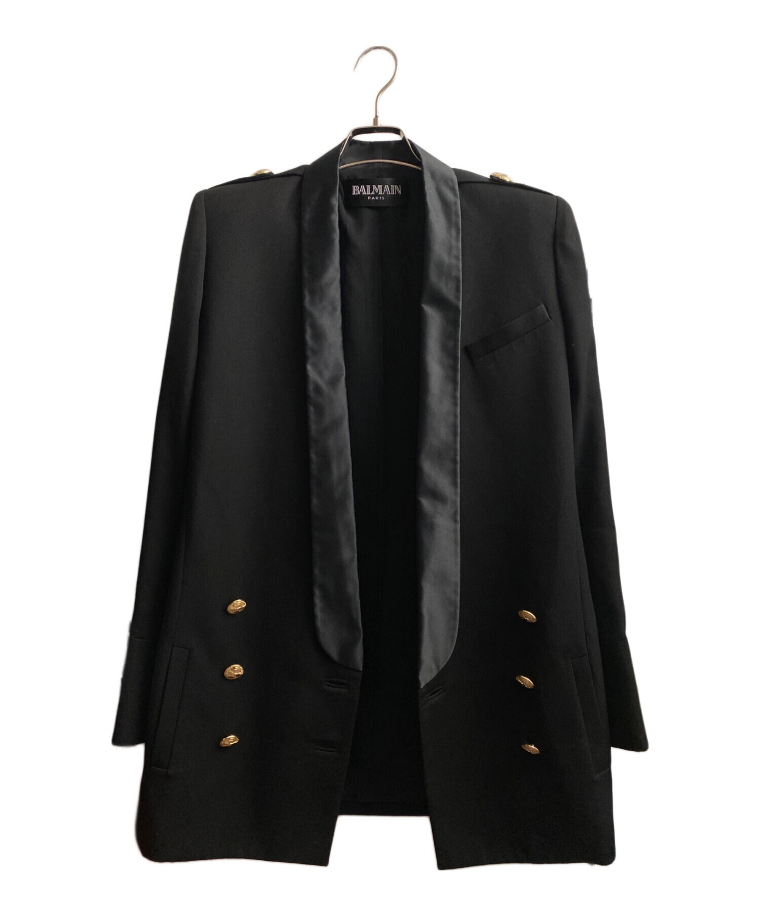 中古・古着通販】BALMAIN (バルマン) ナポレオンジャケット ブラック