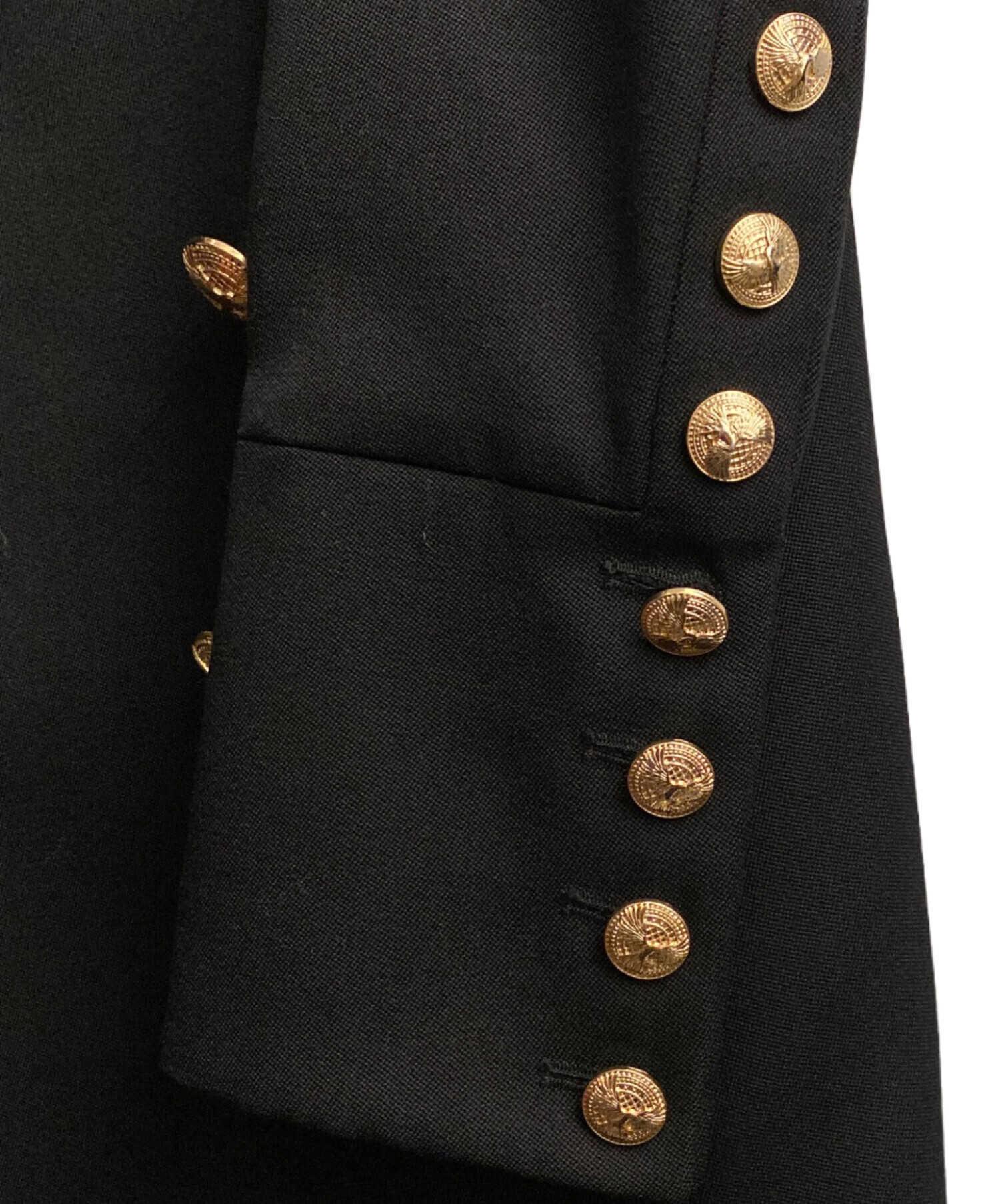 中古・古着通販】BALMAIN (バルマン) ナポレオンジャケット ブラック