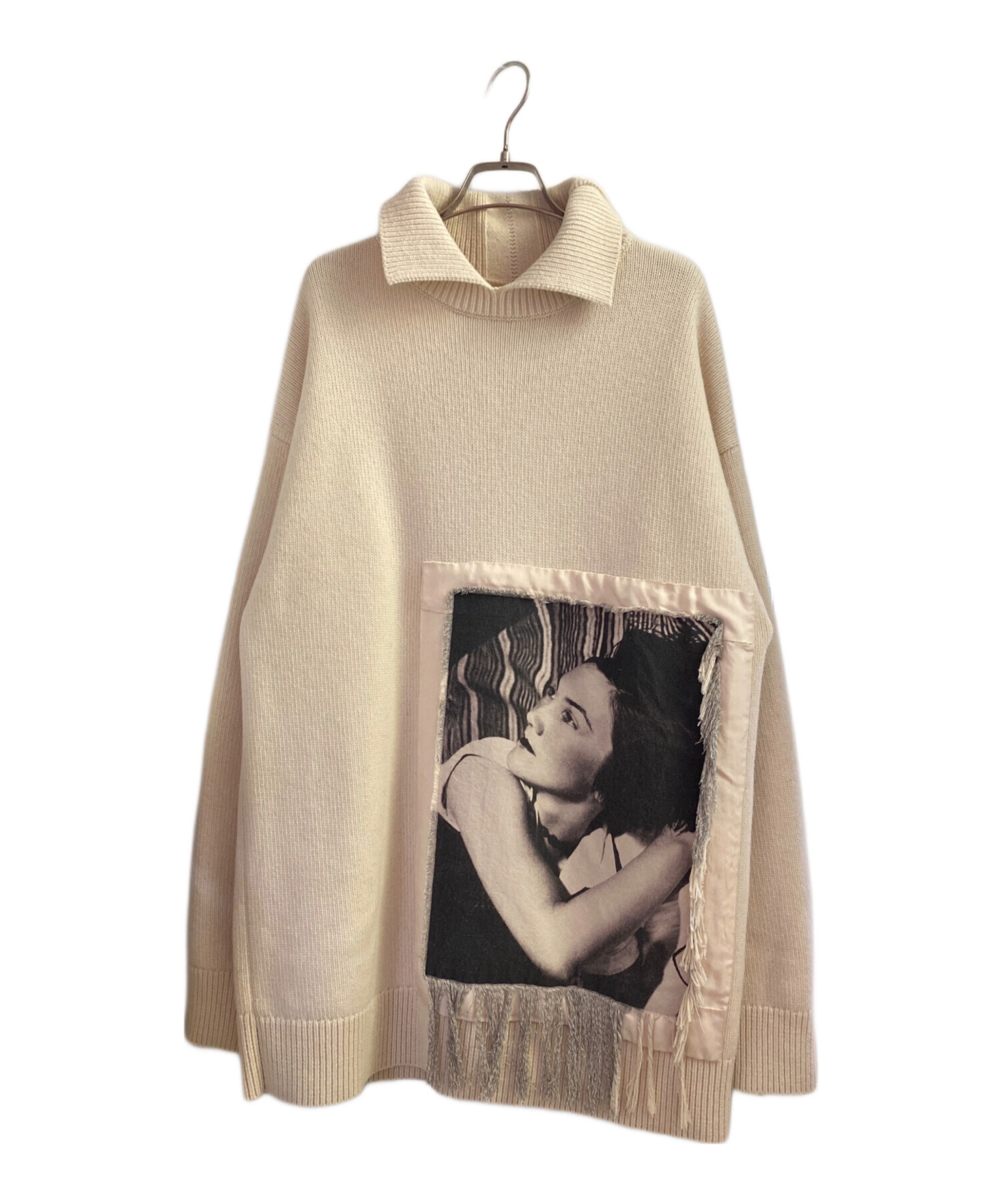 中古・古着通販】JIL SANDER (ジルサンダー) フリンジ フォトパッチ 襟