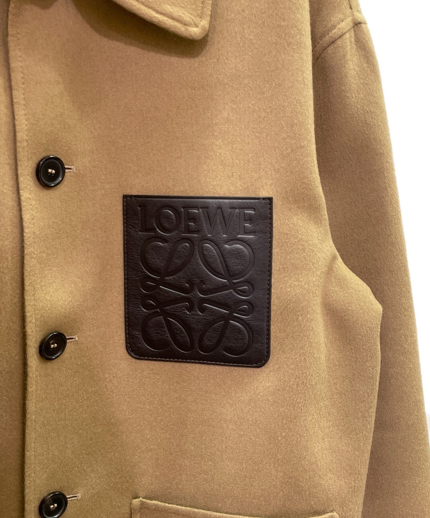 中古・古着通販】LOEWE (ロエベ) ワークウエアジャケット ベージュ