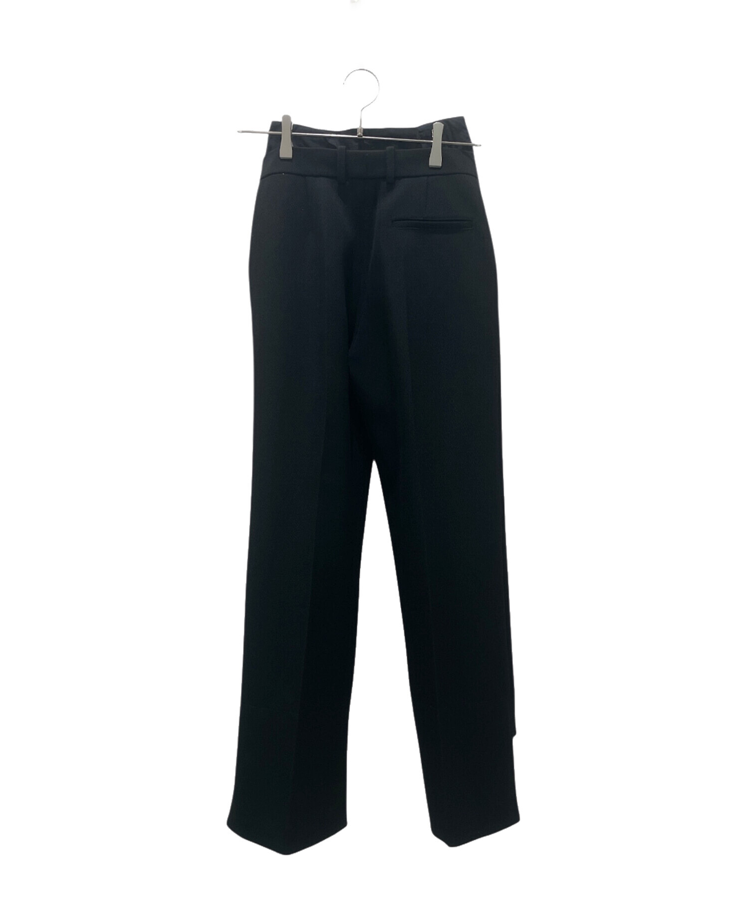 celine フレア　スラックス　34 中古・古着通販】CELINE (セリーヌ) デザインスラックス ブラック