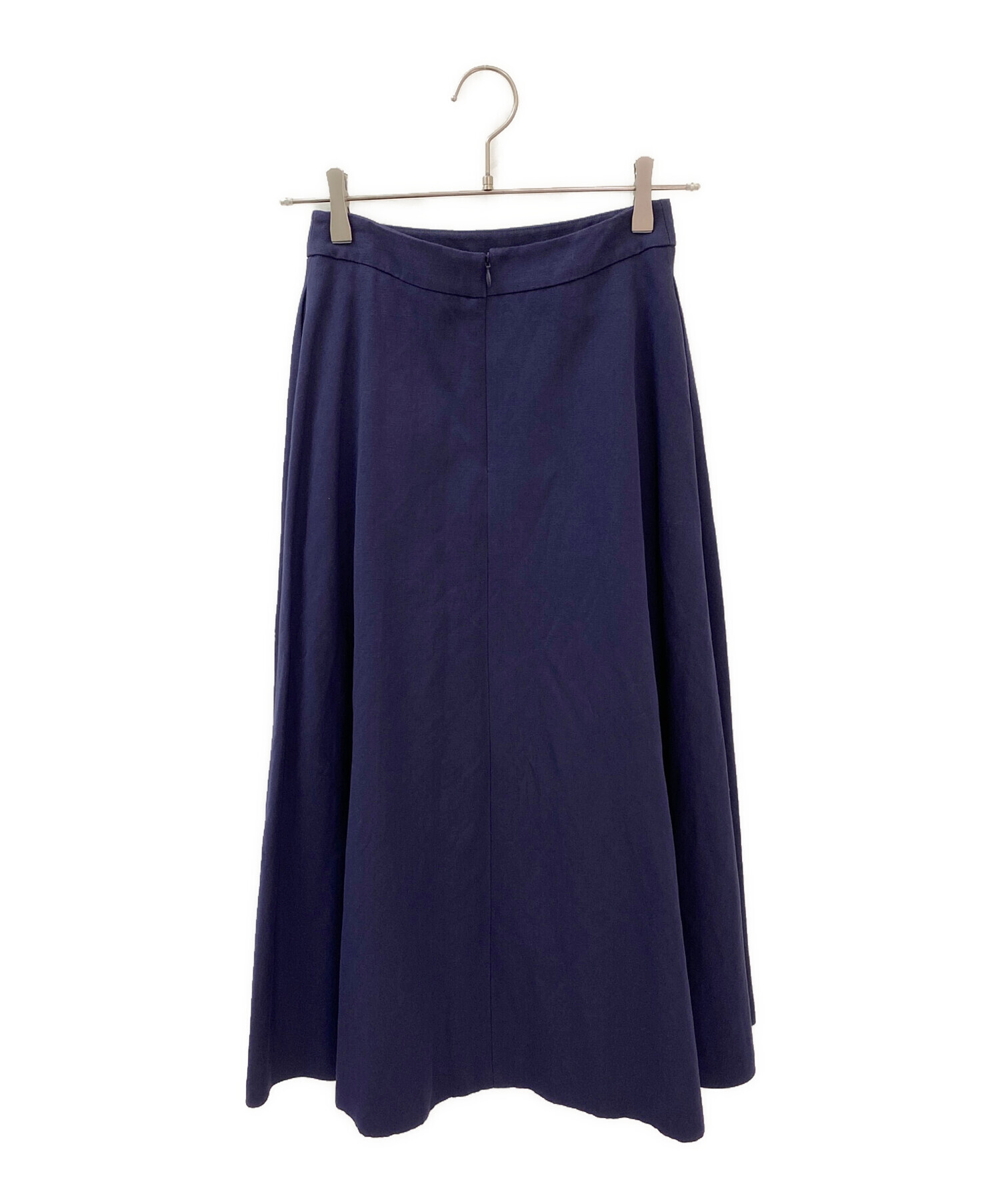 中古・古着通販】ebure (エブール) フレアロングスカート インディゴ