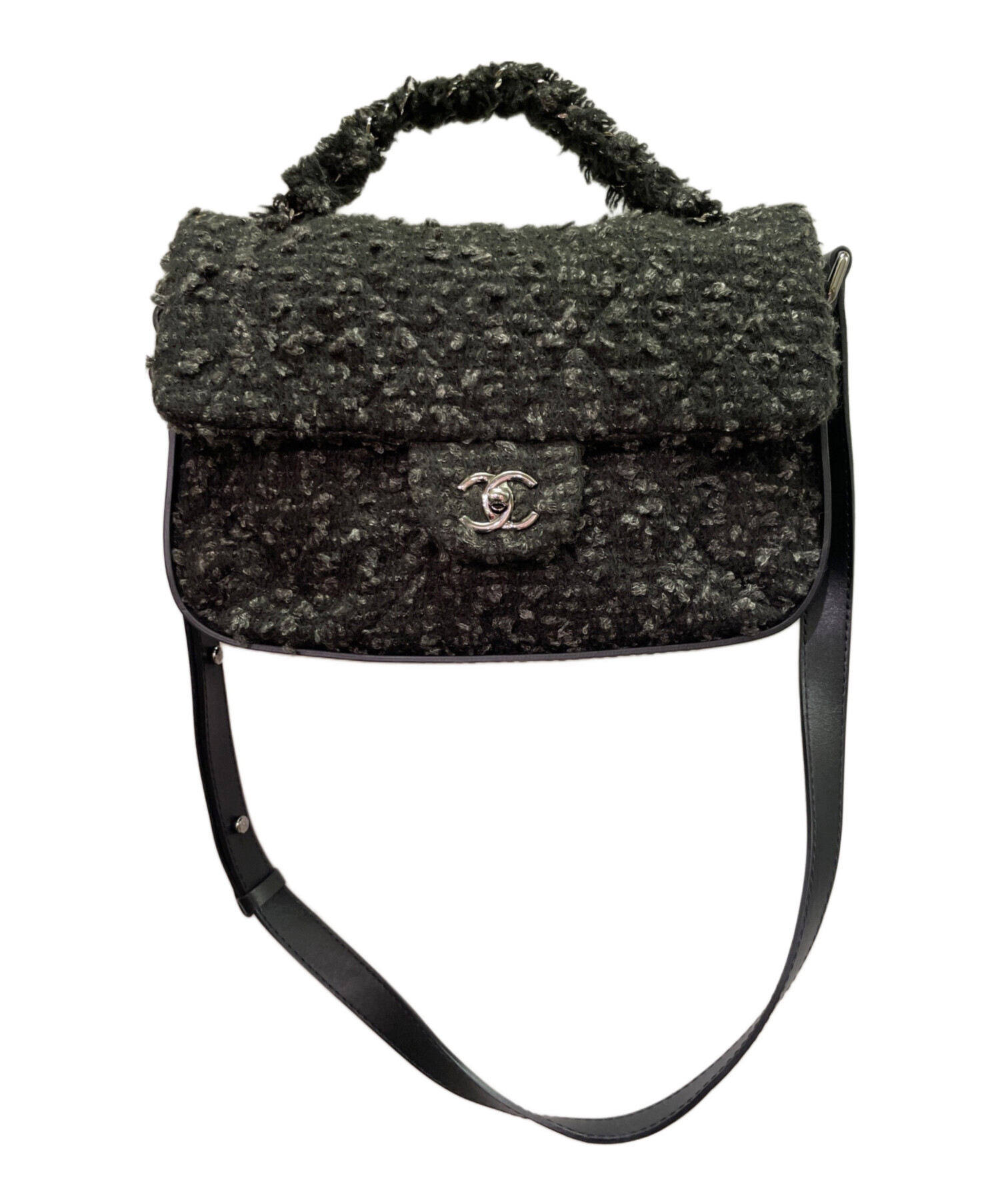 中古・古着通販】CHANEL (シャネル) ココマーク ツイード ショルダー