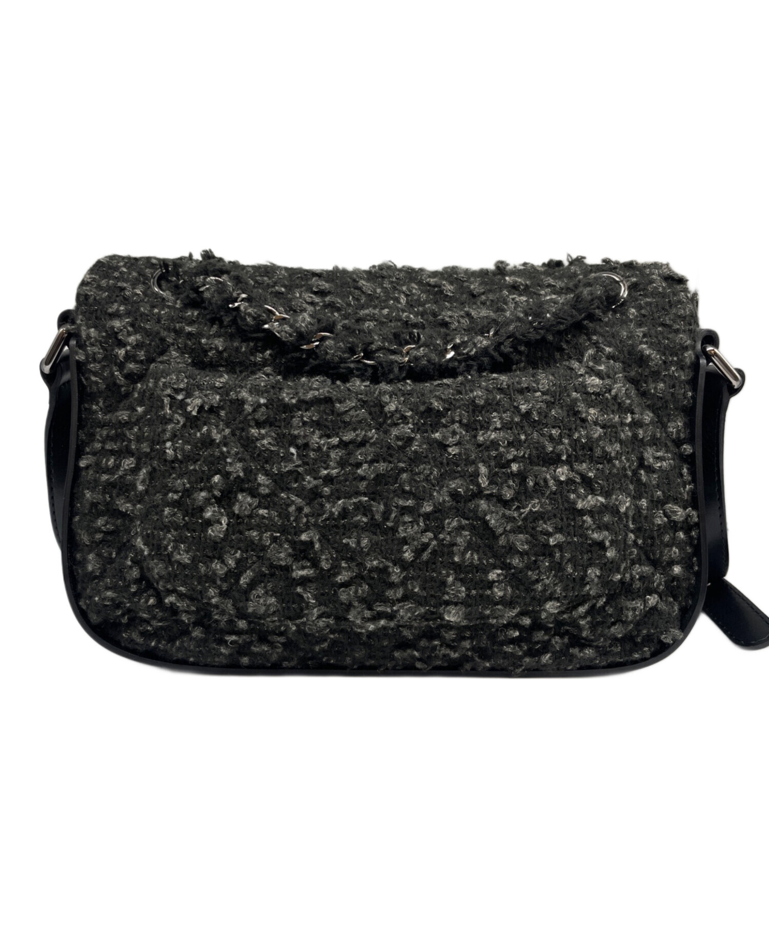 CHANEL ツイード ショルダー バッグ 中古・古着通販】CHANEL (シャネル) ココマーク ツイード ショルダー