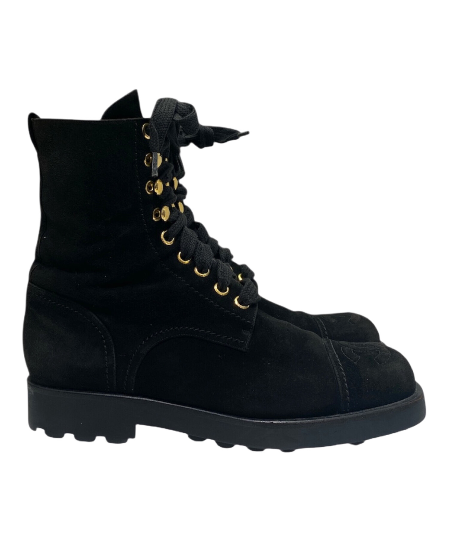 中古・古着通販】CHANEL (シャネル) ココマークスウェードブーツ