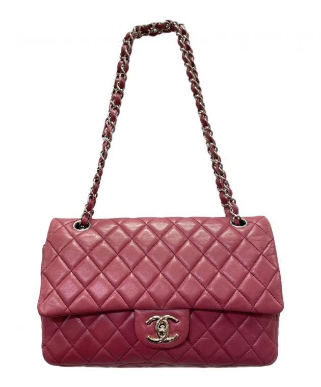 中古・古着通販】CHANEL (シャネル) Wフラップショルダーバッグ アズキ