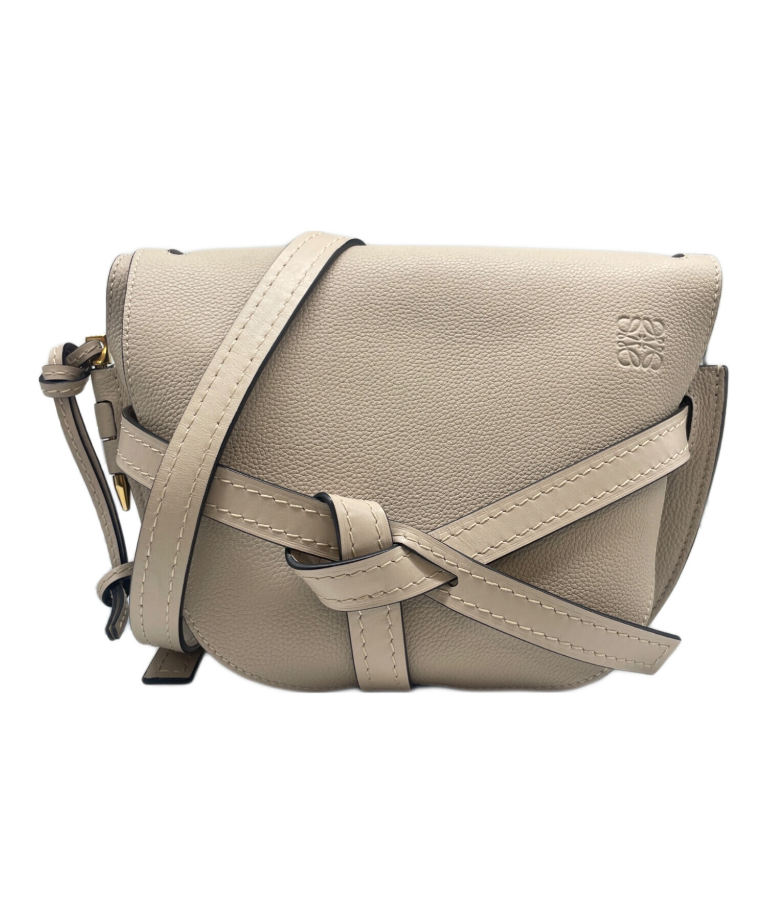 中古・古着通販】LOEWE (ロエベ) ゲート バッグスモール ベージュ 