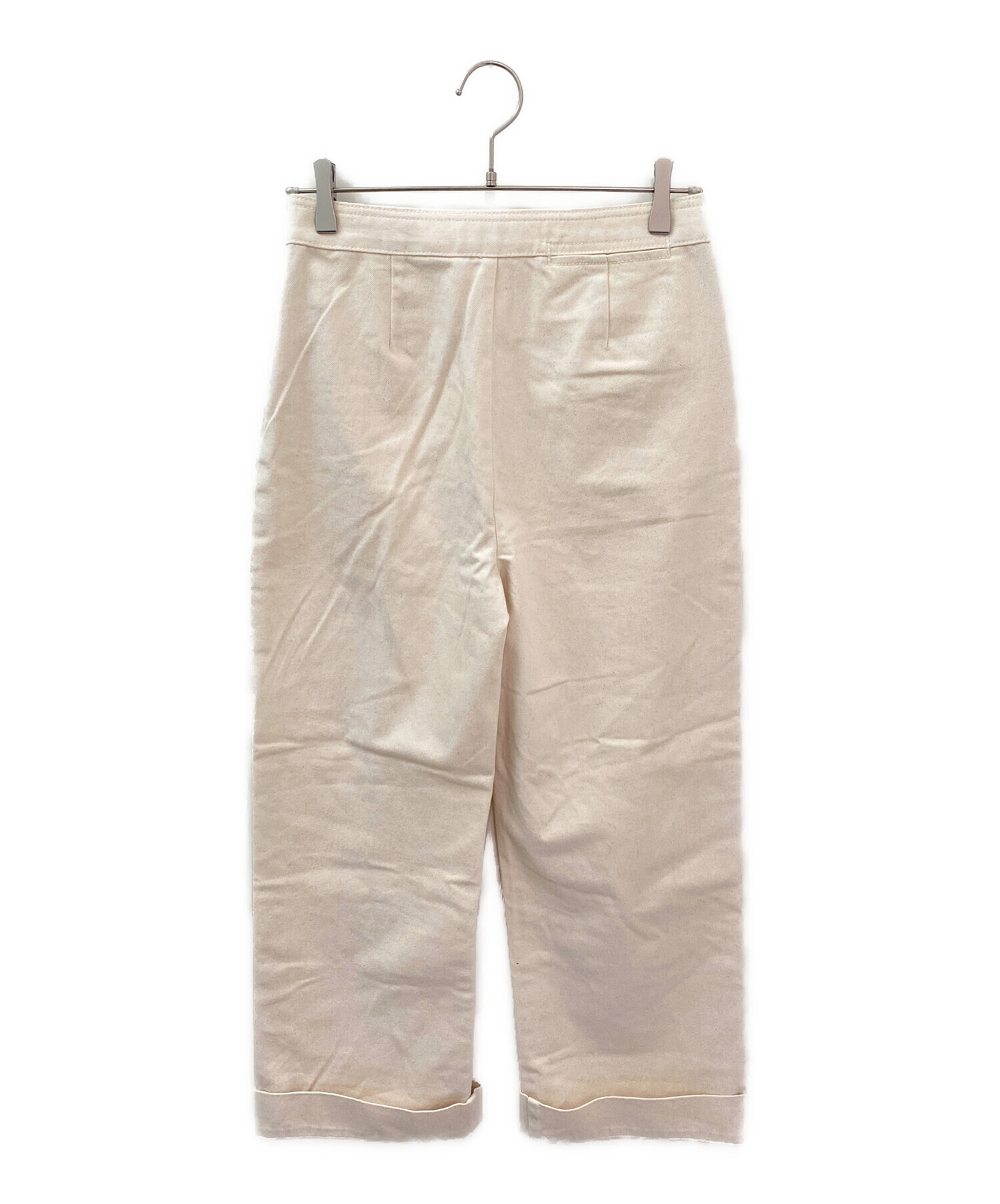 TORY BURCH トリーバーチ　パンツ　シルク100% ストライプ 中古・古着通販】TORY BURCH (トリーバーチ) ハイライズ ワイドレッグ