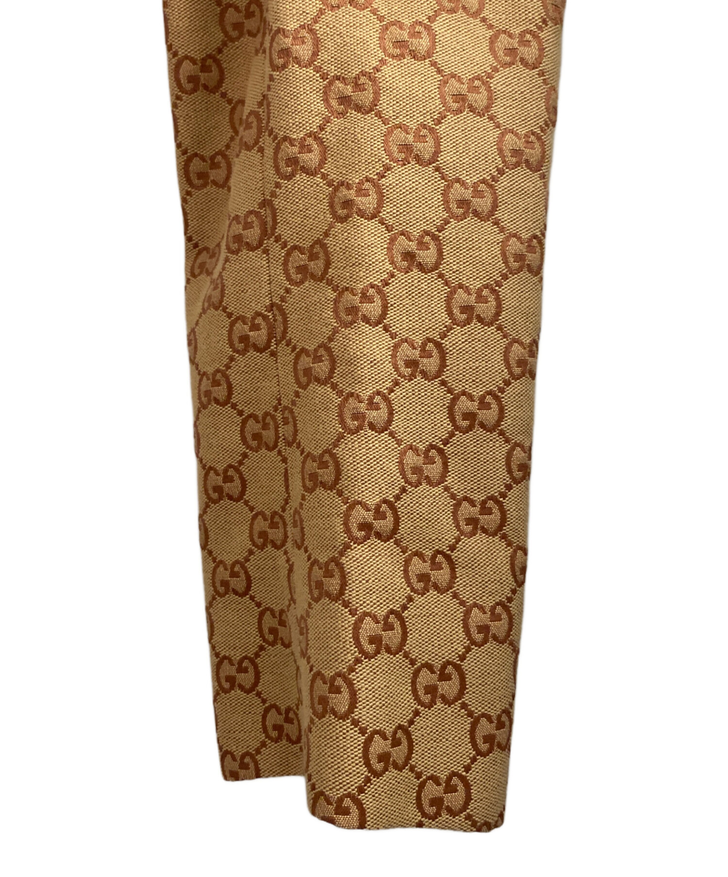 中古・古着通販】GUCCI (グッチ) GG柄テーラードジャケット ブラウン