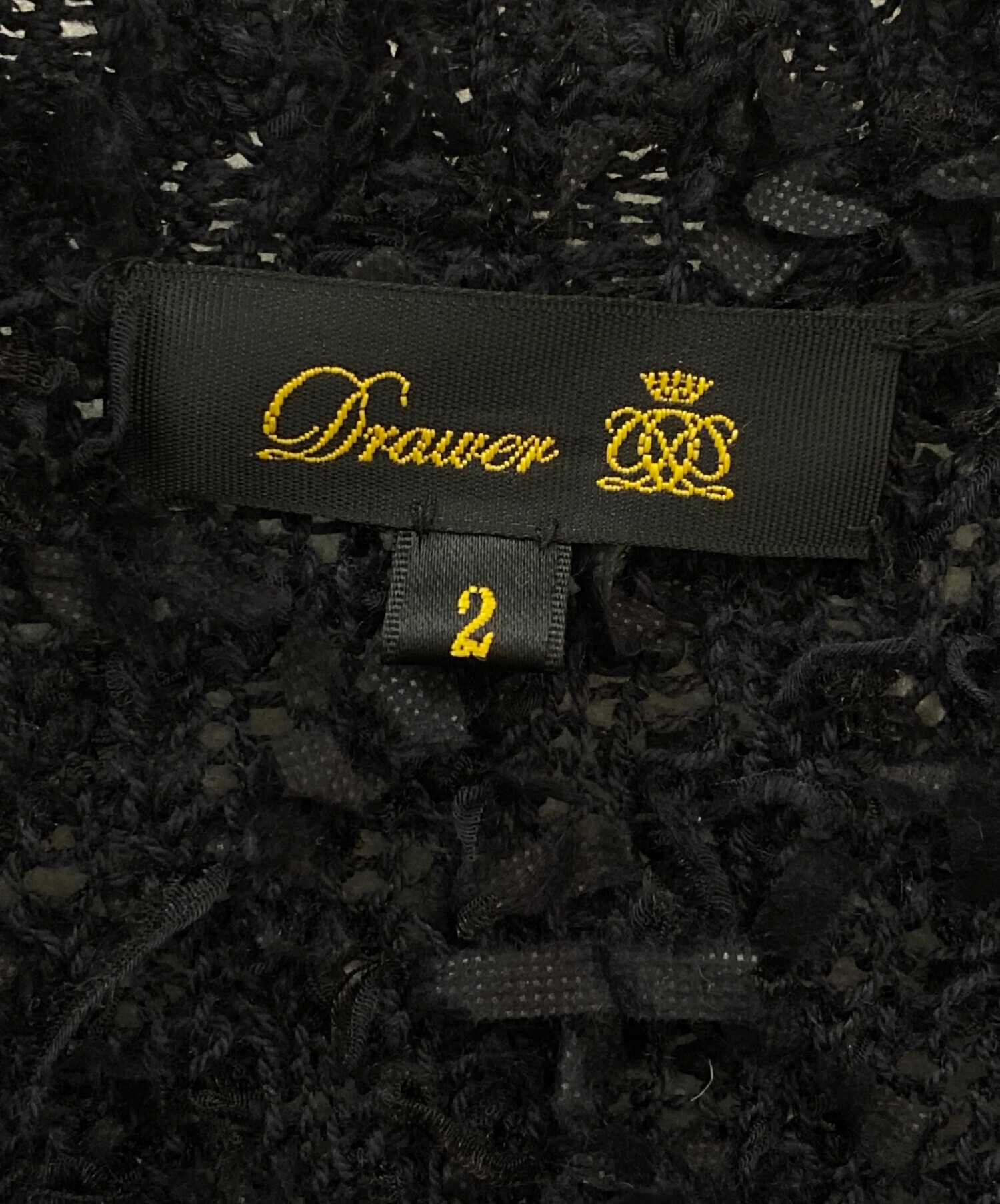 中古・古着通販】DRAWER (ドゥロワー) テープヤーン カーディガン