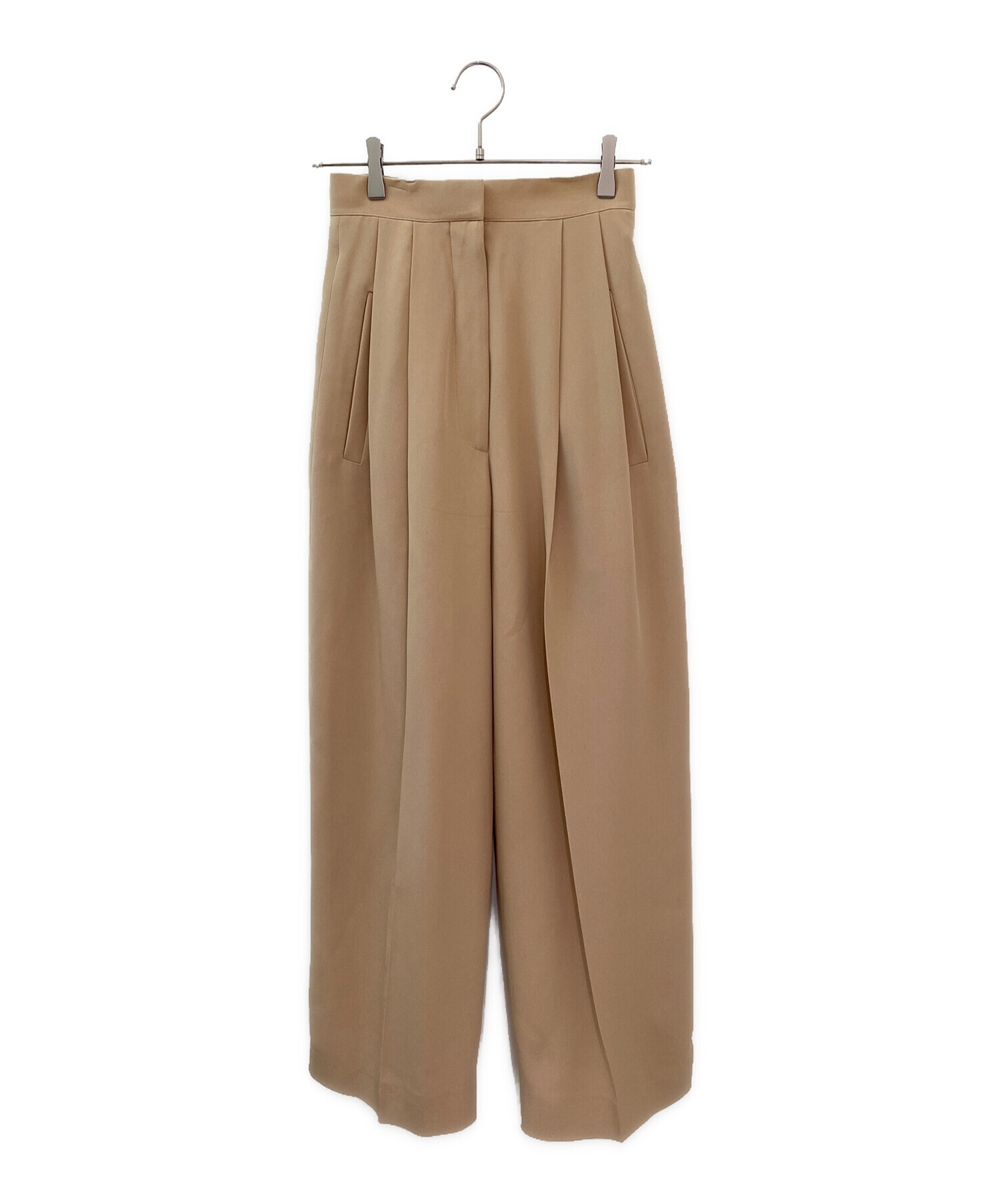 中古・古着通販】CELINE (セリーヌ) ワイドスラックス ベージュ サイズ