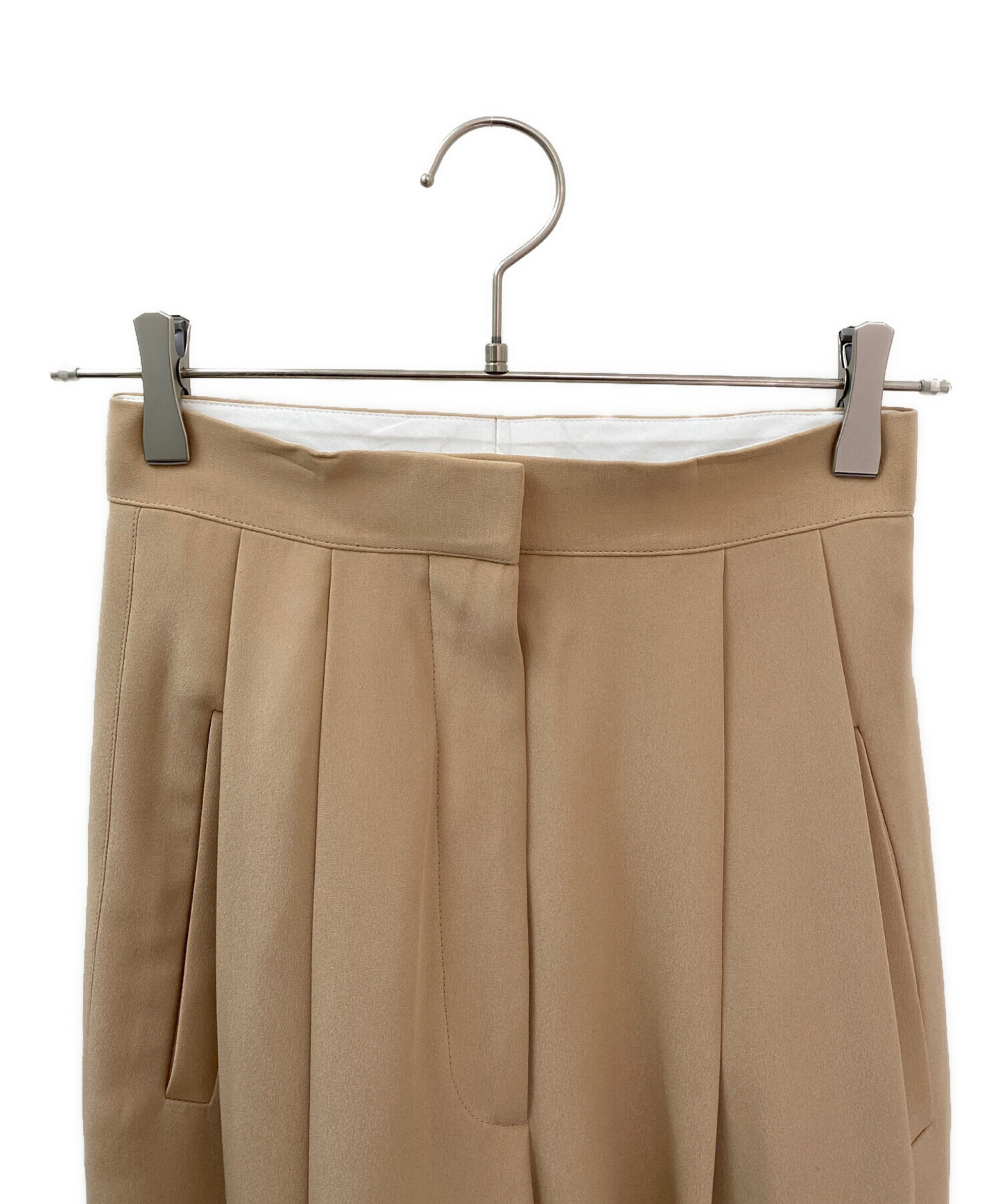 中古・古着通販】CELINE (セリーヌ) ワイドスラックス ベージュ サイズ