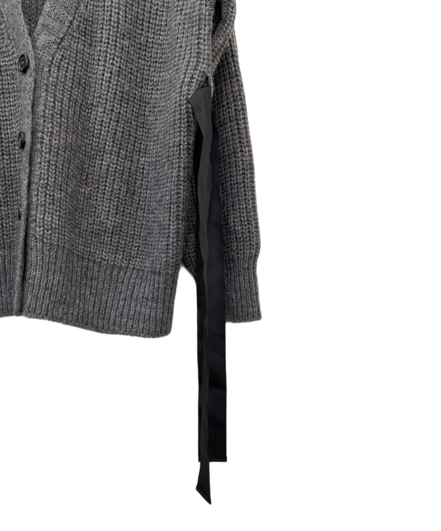 中古・古着通販】ROCHAS (ロシャス) アルパカカーディガン グレー