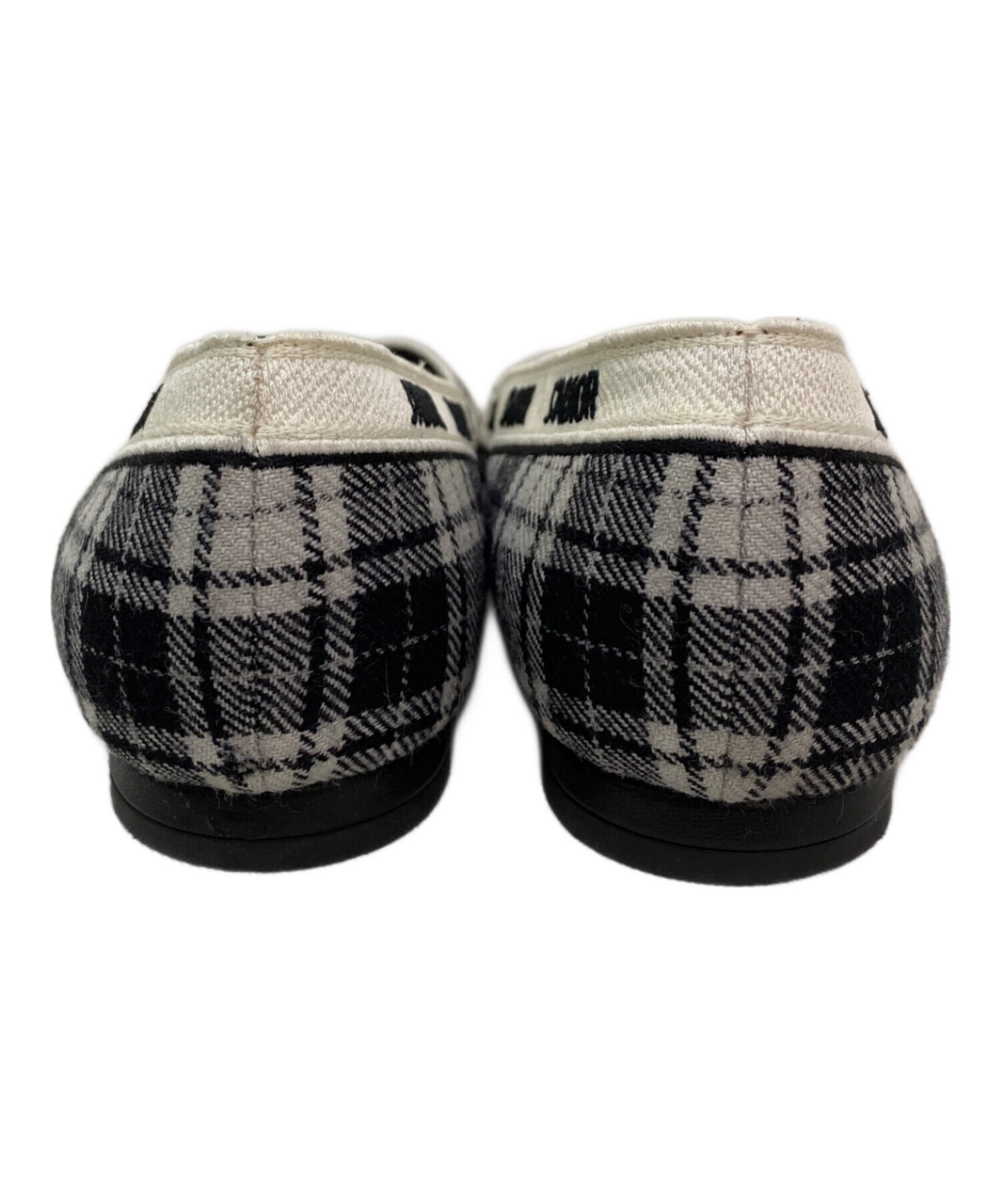 クリスチャンディオール Christian Dior CDロゴ パンプス 靴 キャンバス レディース ブラック系 【中古】 中古・古着通販】Christian Dior (クリスチャン ディオール) リボン