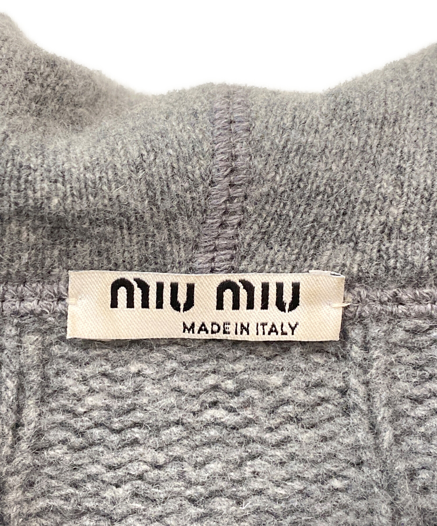 中古・古着通販】MIU MIU (ミュウミュウ) カシミヤ混ショート 