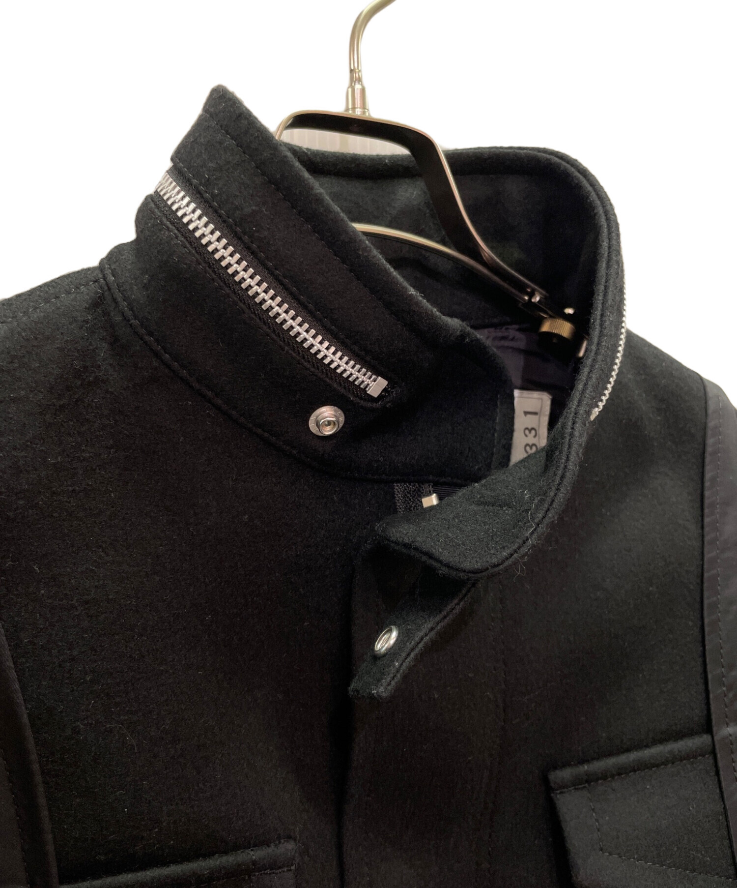 中古・古着通販】sacai (サカイ) Wool Melton X Nylon Twill Jacket