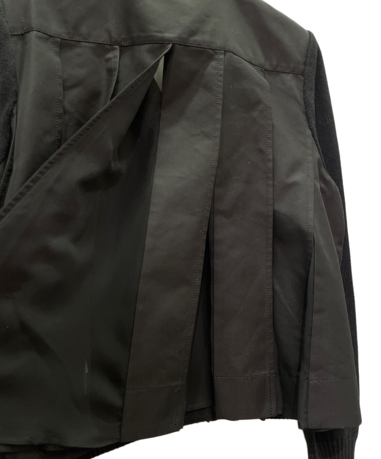 中古・古着通販】sacai (サカイ) Hybrid Pleated Back Cardigan