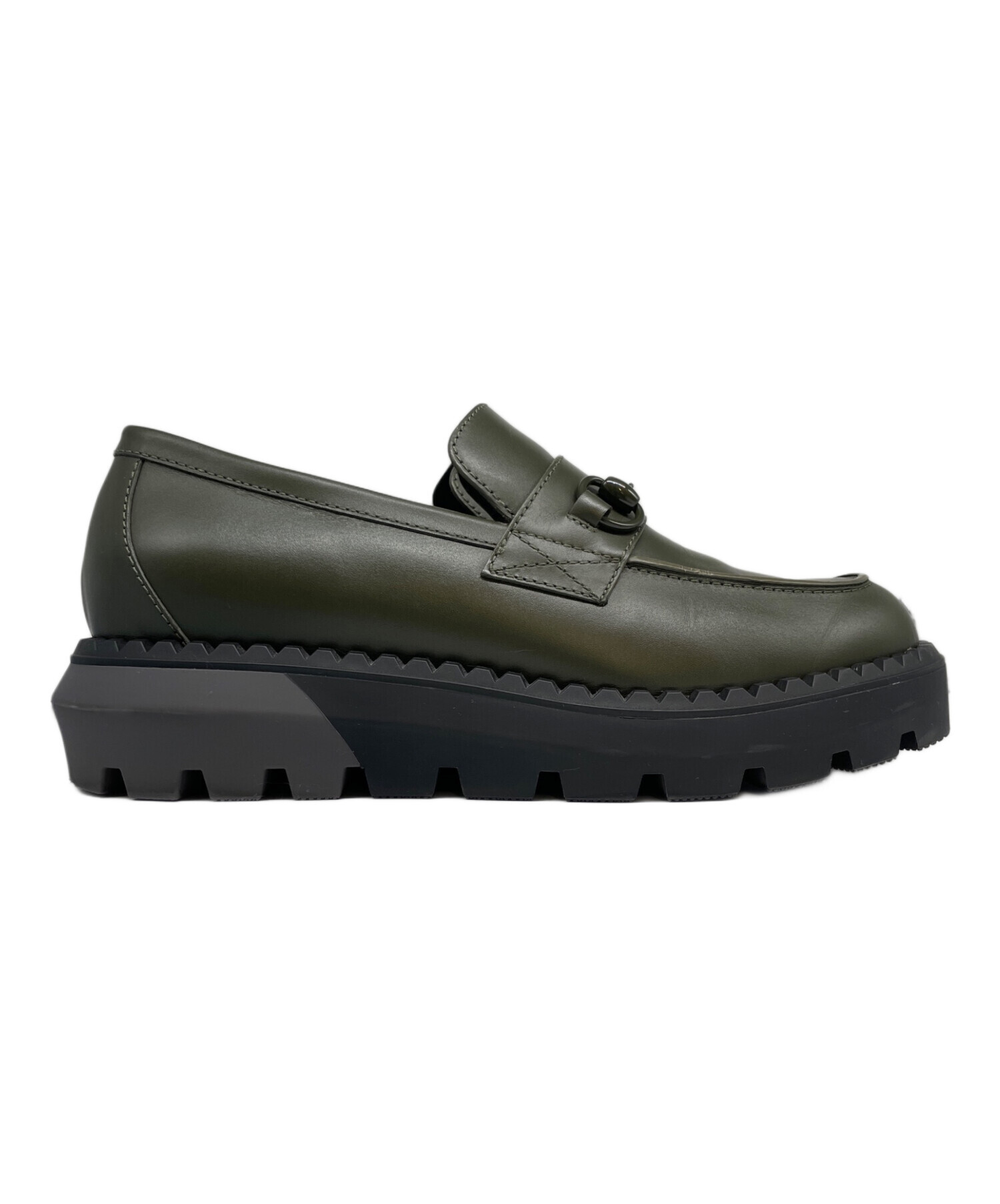 中古・古着通販】GUCCI (グッチ) ラバーホースビットローファー