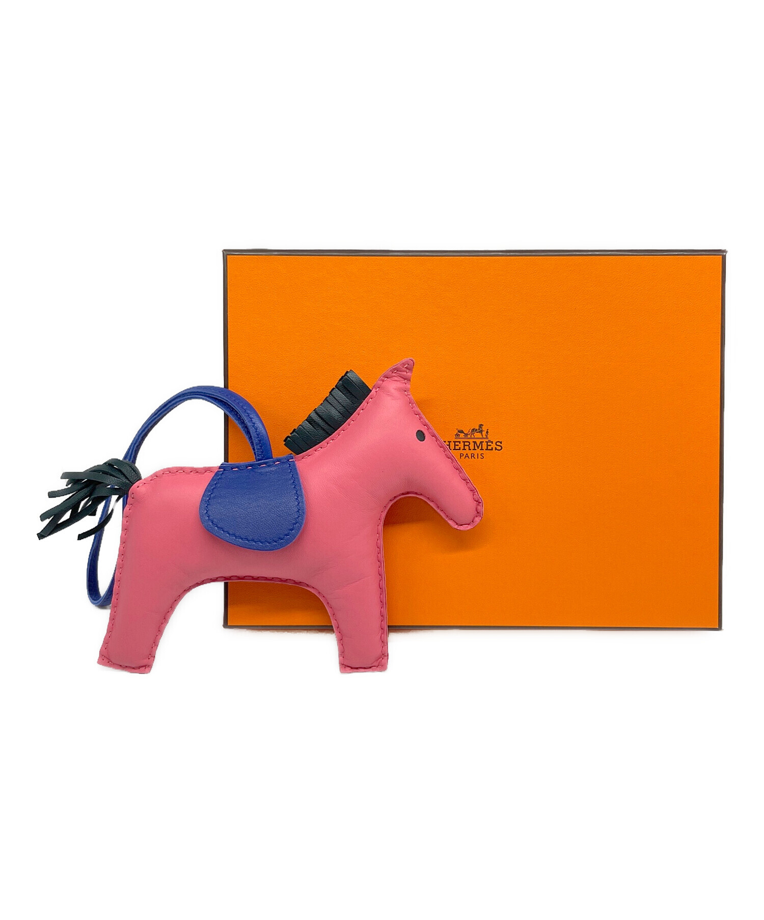 中古・古着通販】HERMES (エルメス) ロデオ チャーム GM ローズアザレ