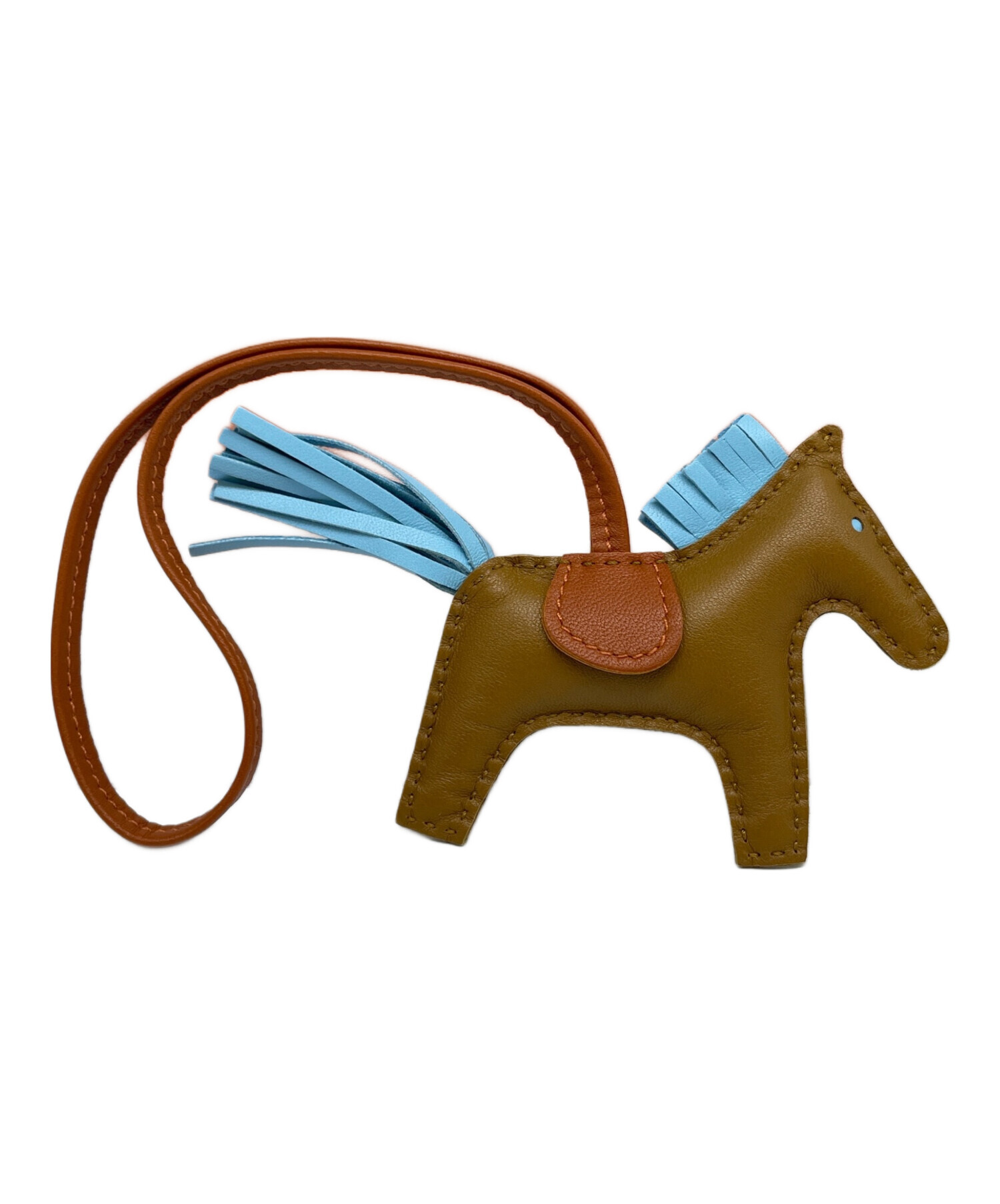 中古・古着通販】HERMES (エルメス) ロデオチャーム PM セサミ×ブルー