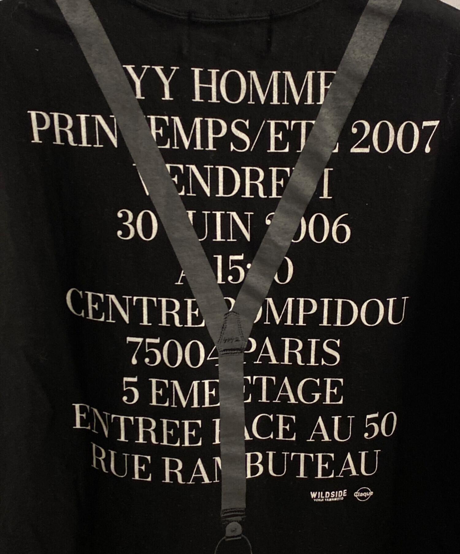  ManポップアップWILD SIDE Tシャツ S（お値下げ中） 中古・古着通販】Yohji Yamamoto WILDSIDE (ワイルドサイドヨウジ