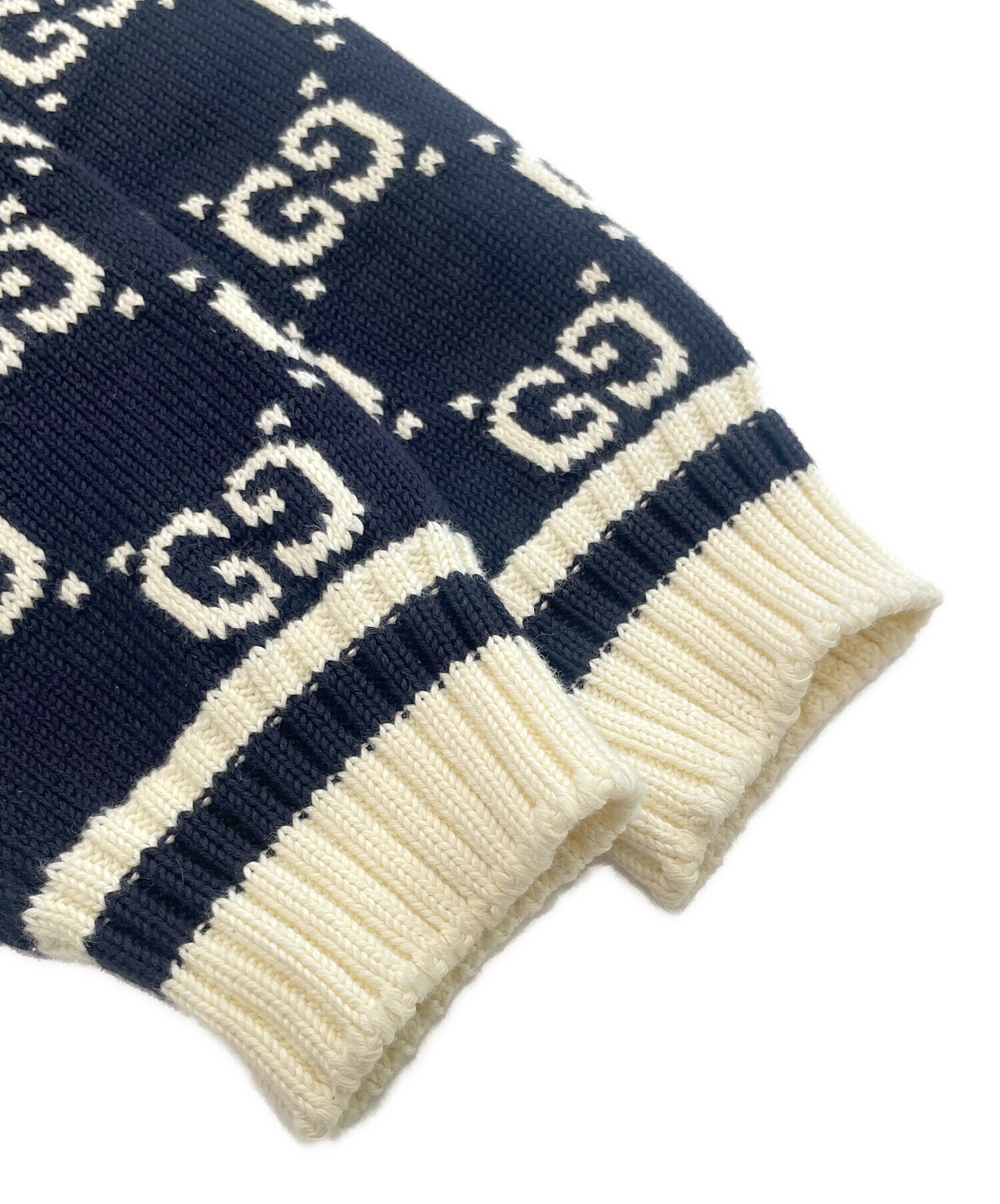 中古・古着通販】GUCCI (グッチ) GGジャガード コットンニット