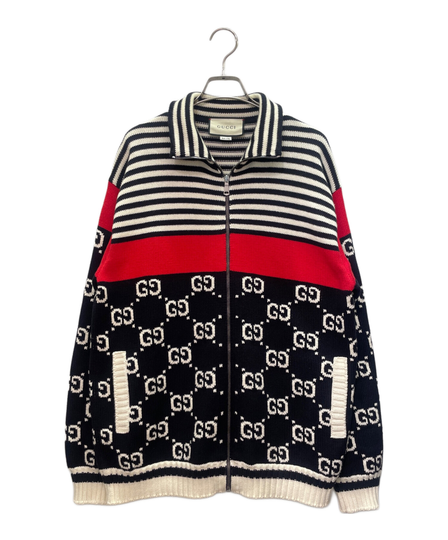 中古・古着通販】GUCCI (グッチ) GGジャガード コットンニット