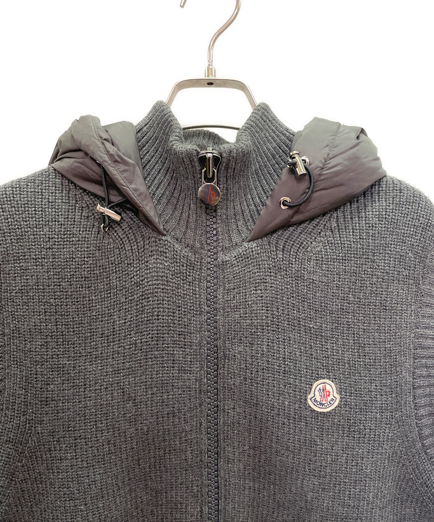中古・古着通販】MONCLER (モンクレール) ニット切替 ダウンベスト